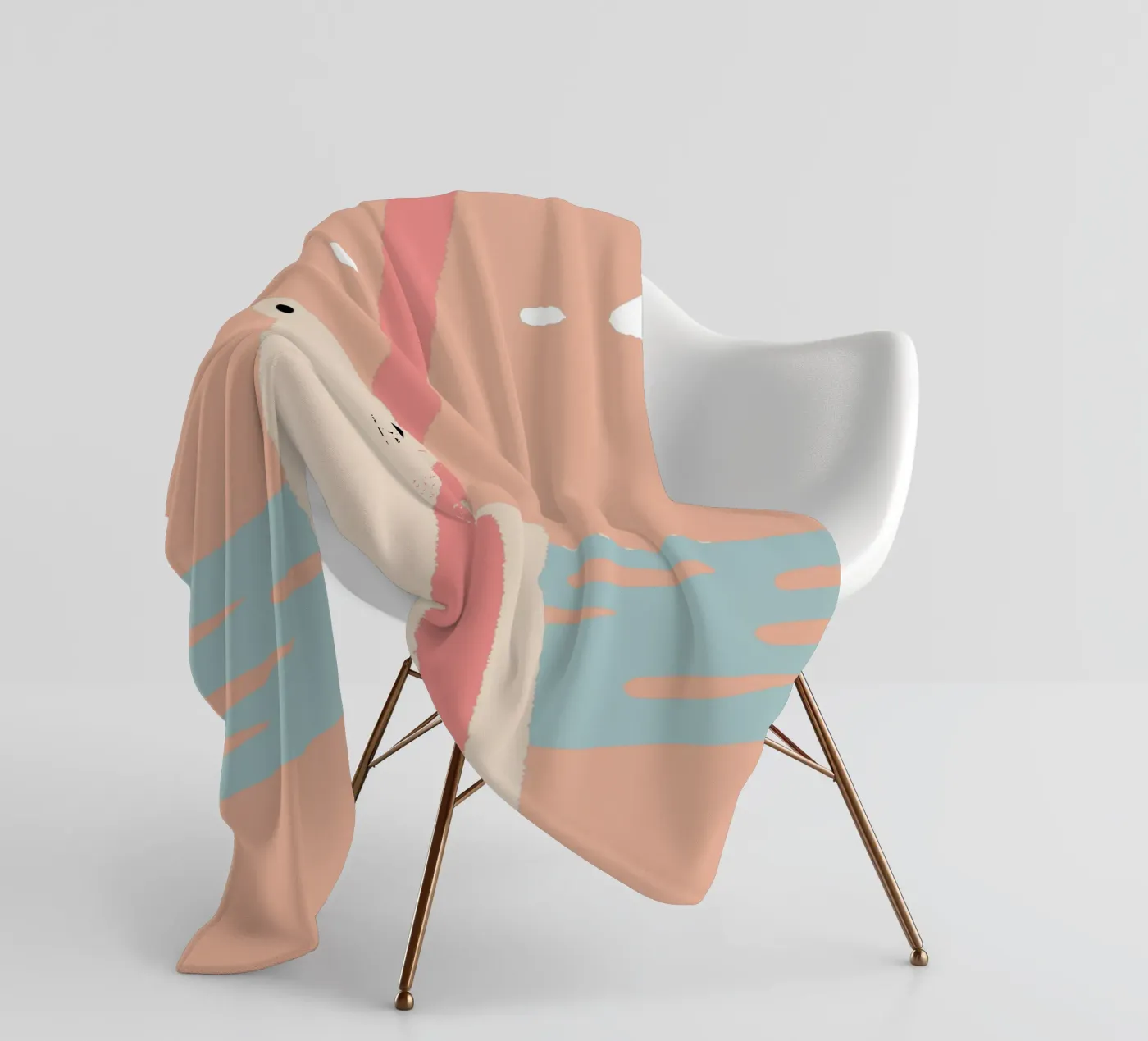 Einsamer Eisbär Fleecedecke von TRENDY POSTER SHOP