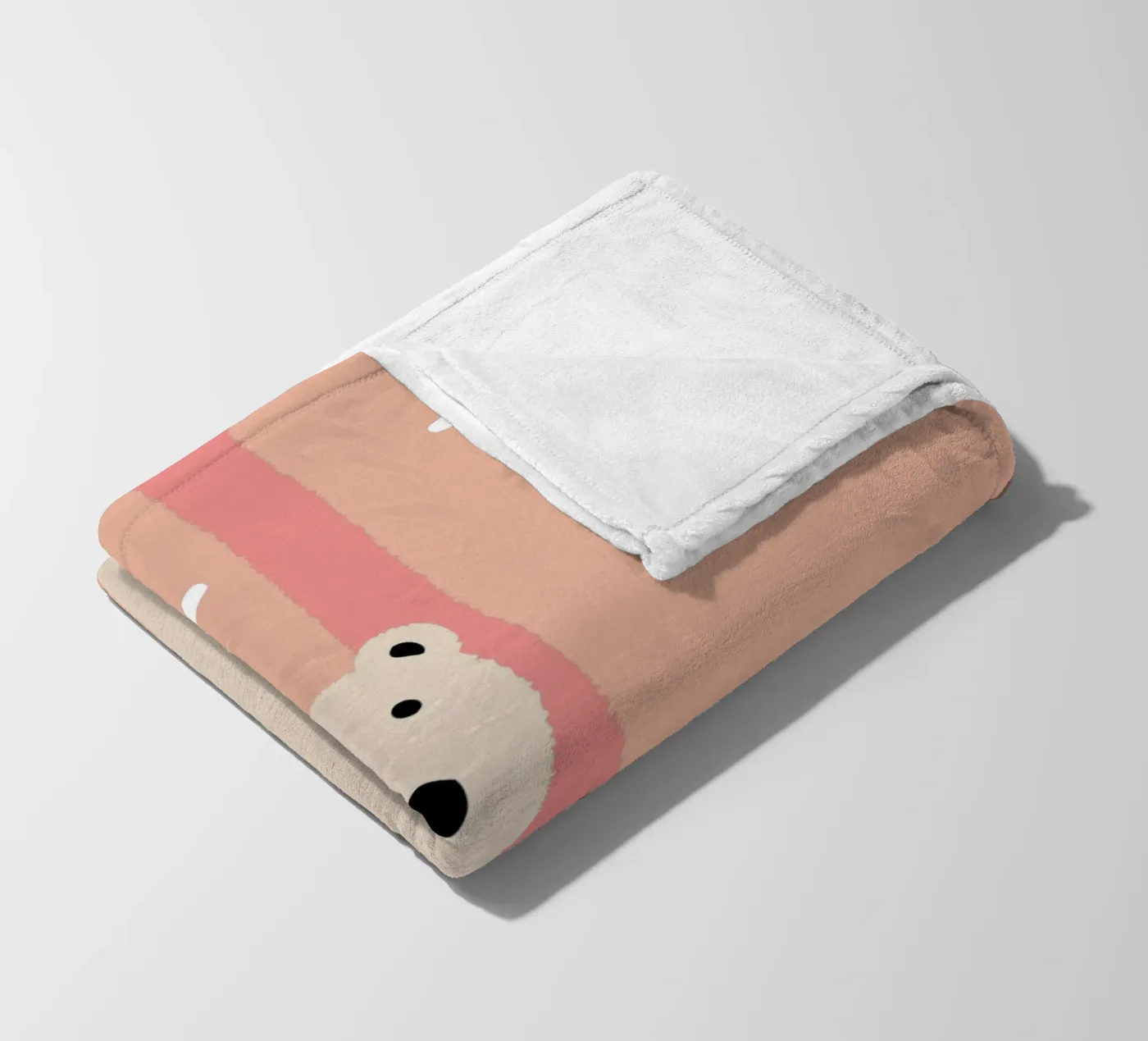 Einsamer Eisbär Fleecedecke von TRENDY POSTER SHOP