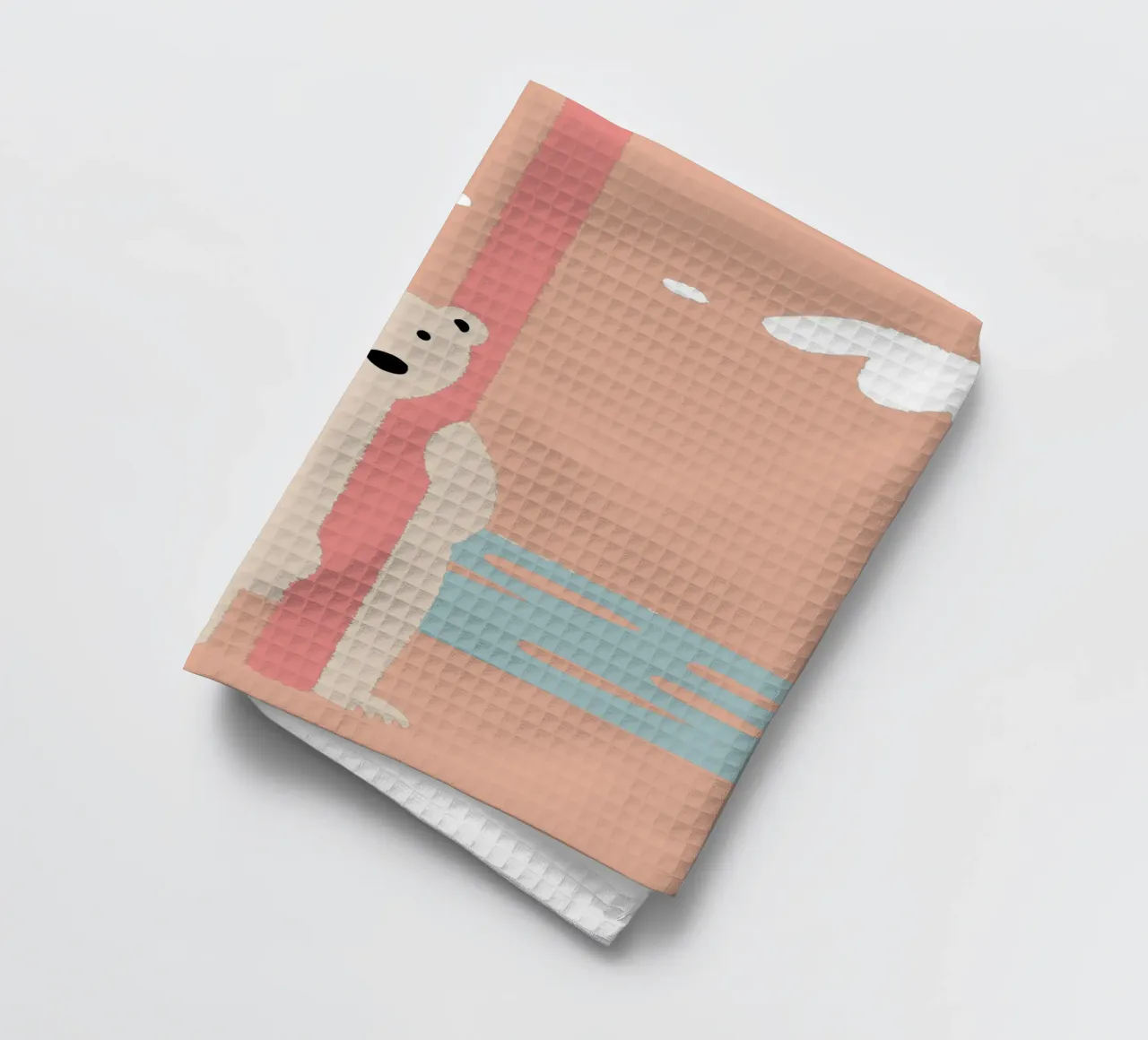 Einsamer Eisbär Geschirrtuch von TRENDY POSTER SHOP