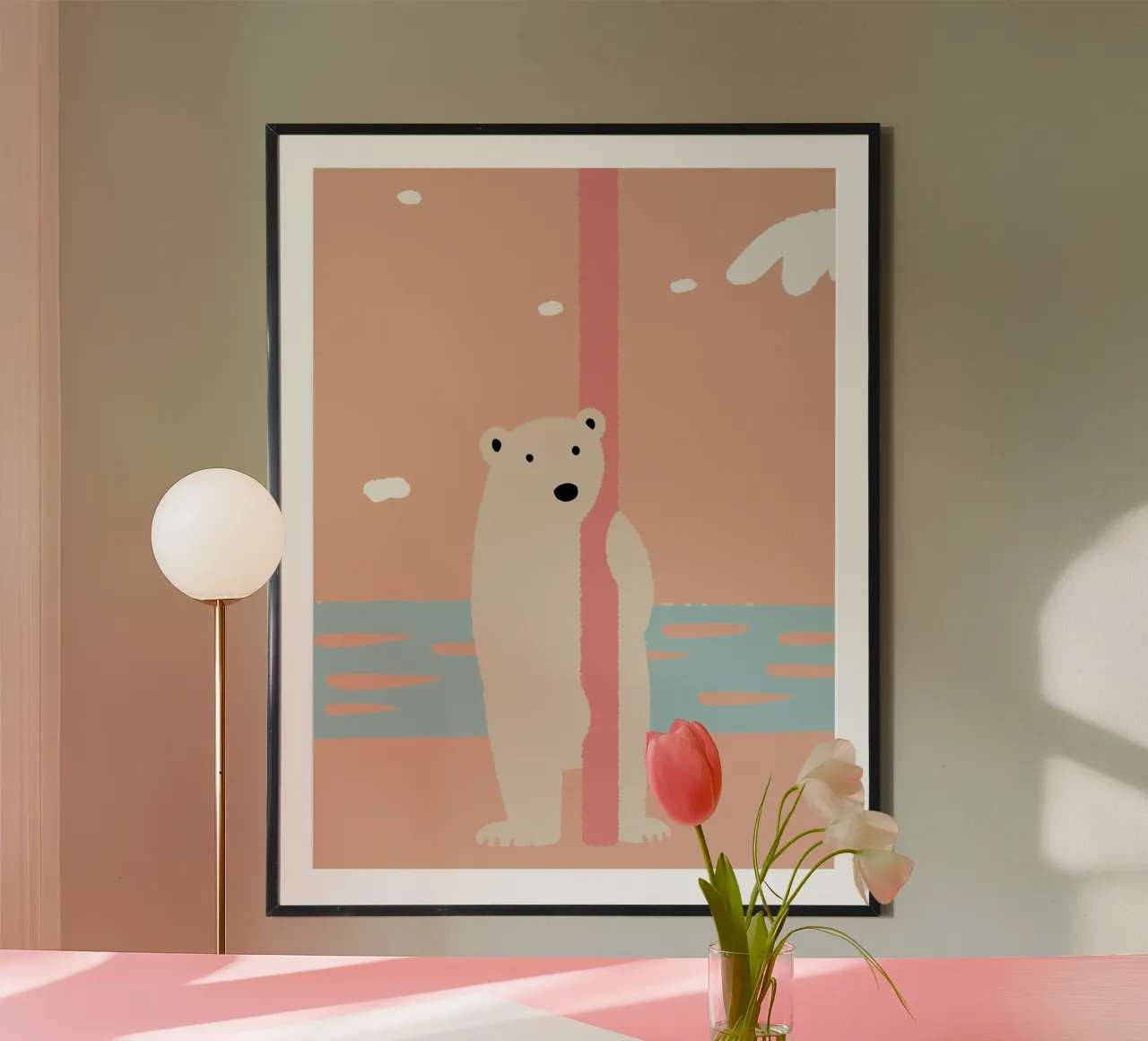 Solitary Polar Bear poster by TRENDY POSTER SHOP