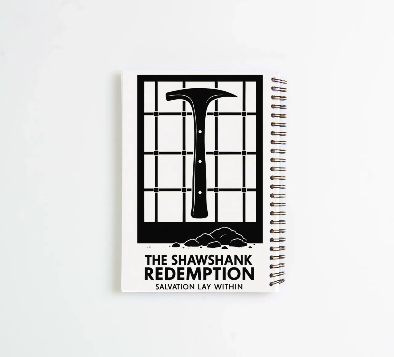 The Shawshank Redemption Print spiral notebook by MoviesArt