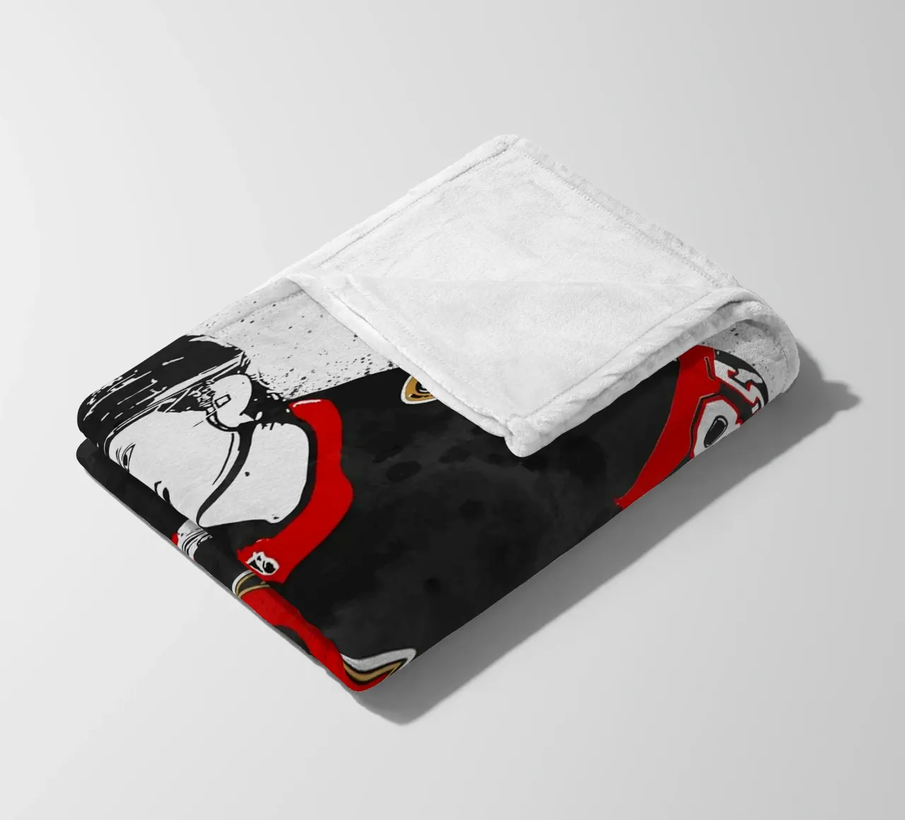 Jake Sanderson coperta in pile da tenten
