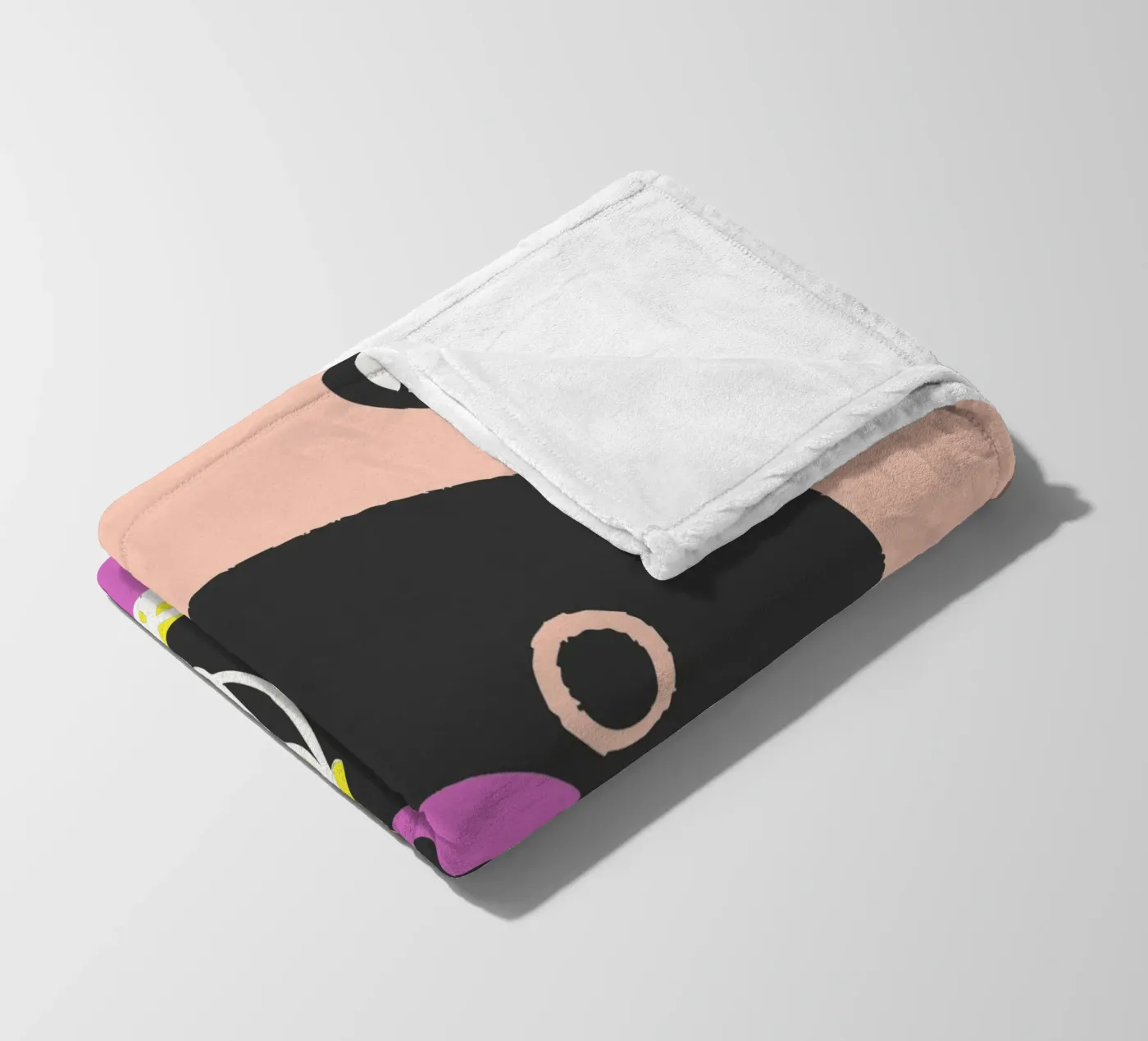 Bear Eats Noodles fleecedeken van TRENDY POSTER SHOP