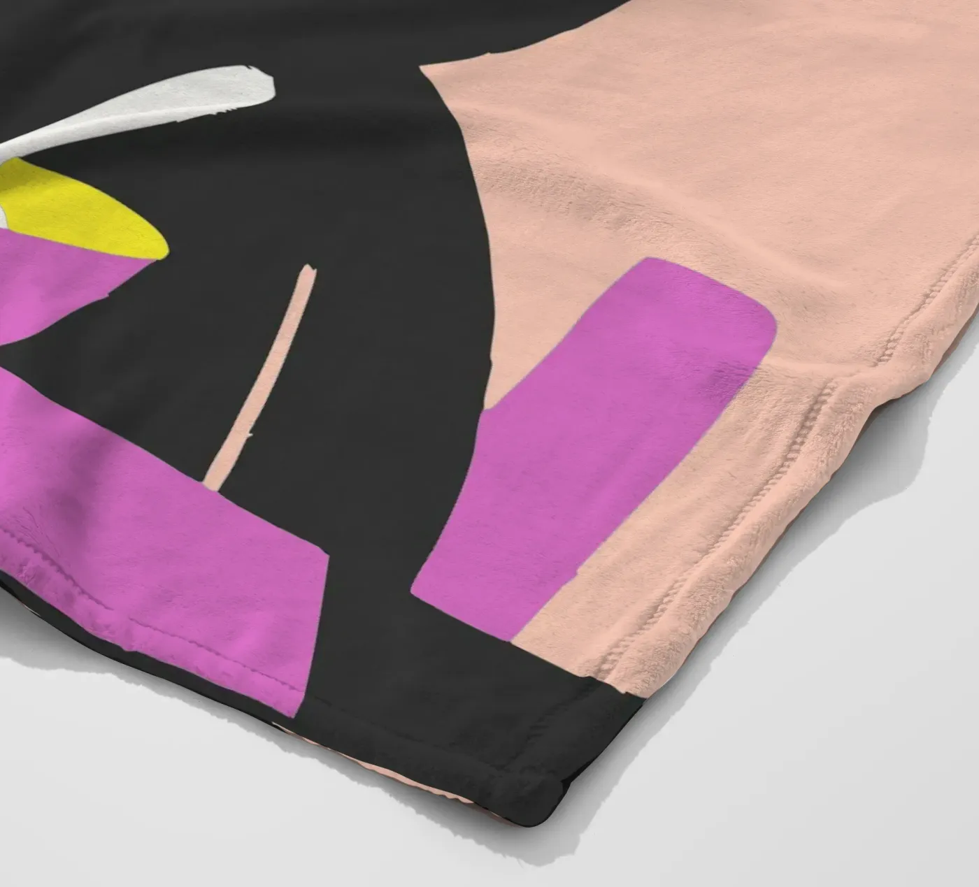 Bear Eats Noodles fleecedeken van TRENDY POSTER SHOP