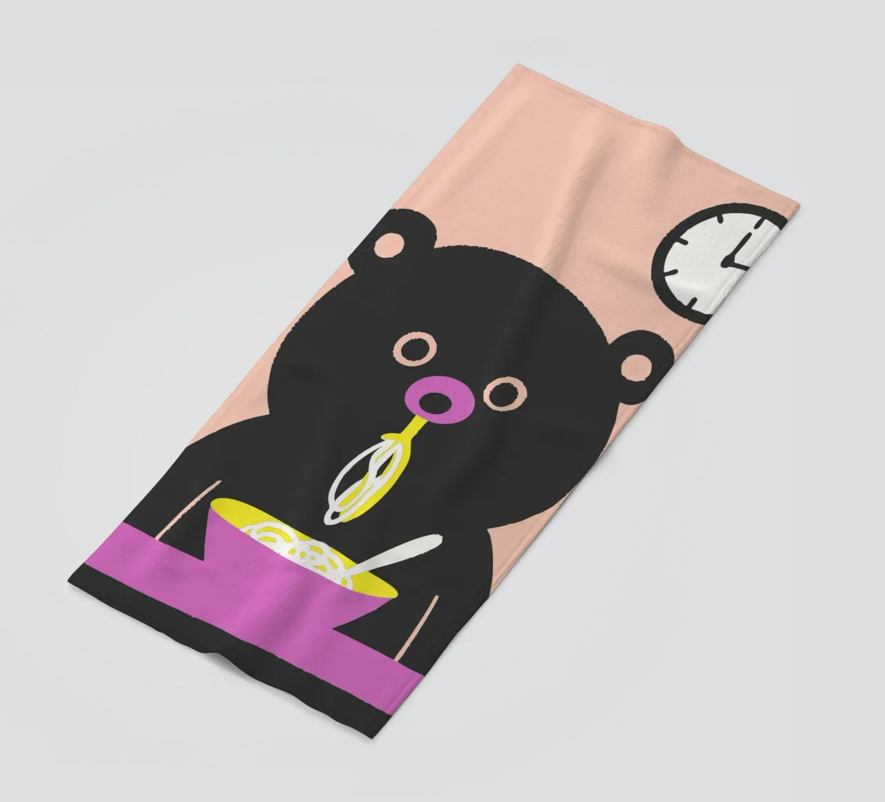 Bear Eats Noodles telo mare da TRENDY POSTER SHOP