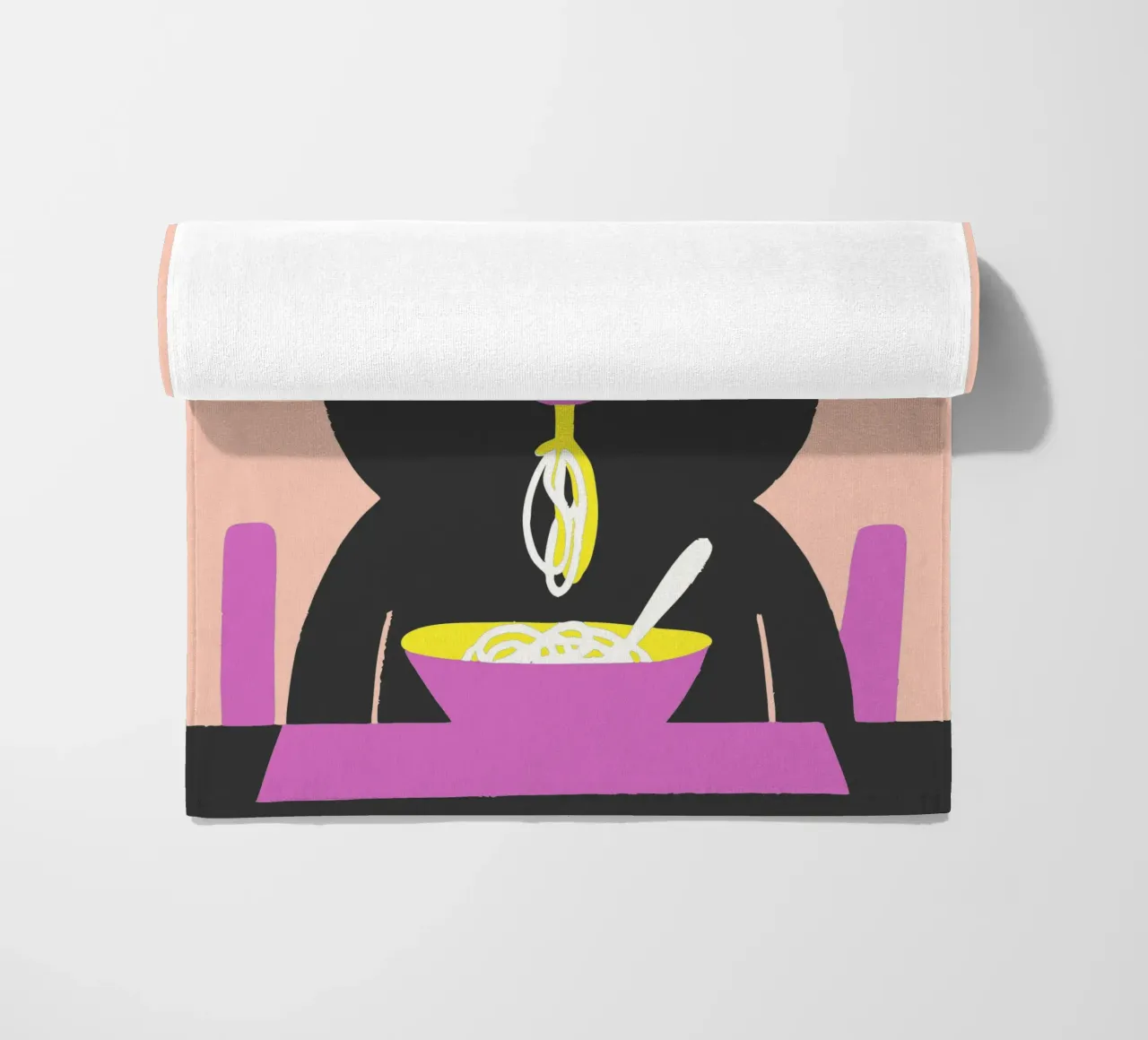 Bear Eats Noodles telo mare da TRENDY POSTER SHOP