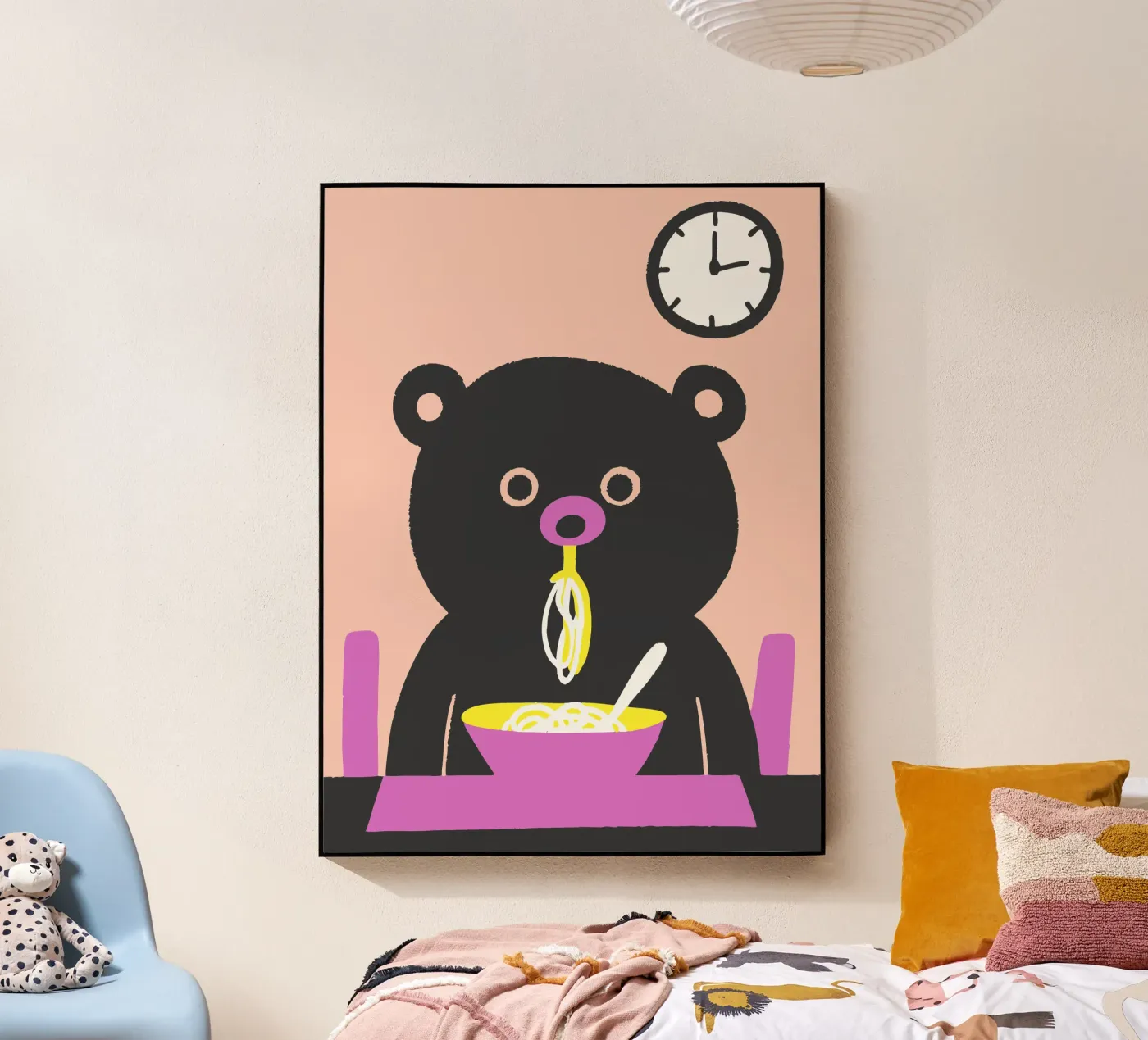 L'orso mangia gli spaghetti plexiglass da TRENDY POSTER SHOP
