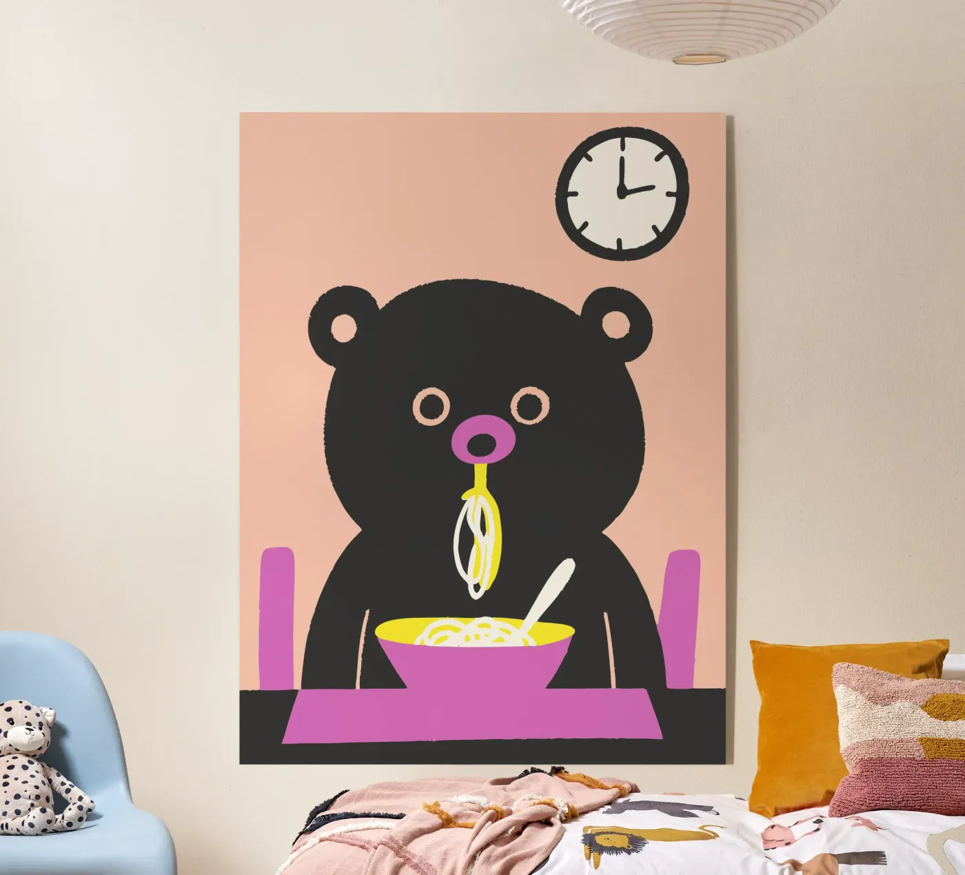 L'orso mangia gli spaghetti plexiglass da TRENDY POSTER SHOP