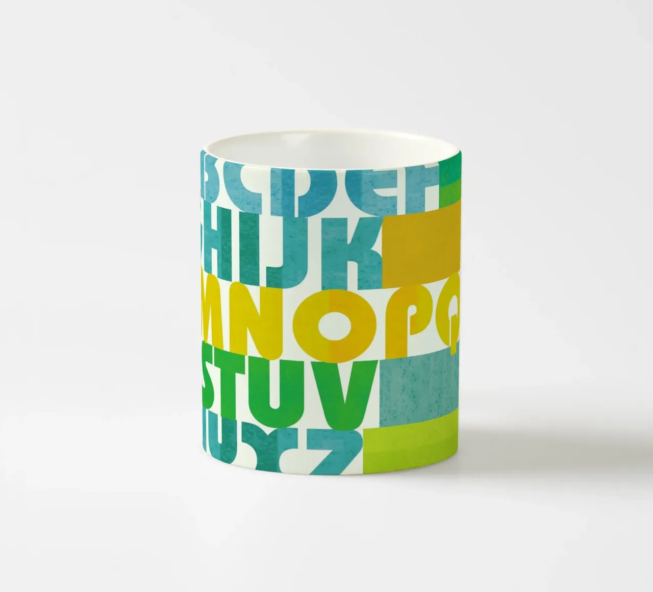 SeventiesABC tazza in ceramica da Catherine Aguilar