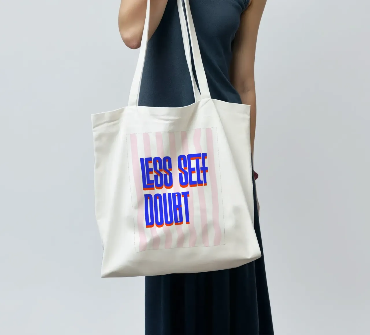 Less Self Doubt borsa in juta da fraeuleinvonfuchs