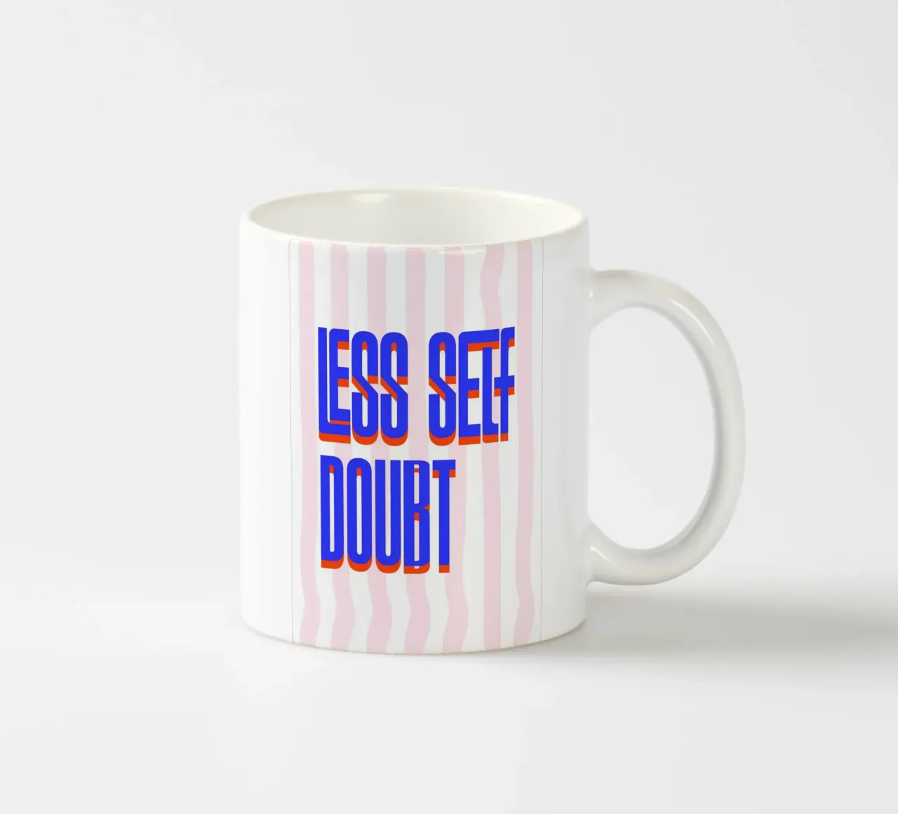 Less Self Doubt tazza in ceramica da fraeuleinvonfuchs