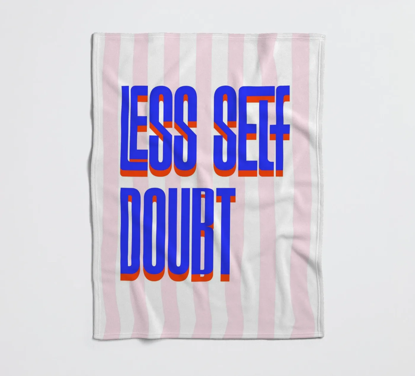Less Self Doubt fleece blanket by fraeuleinvonfuchs