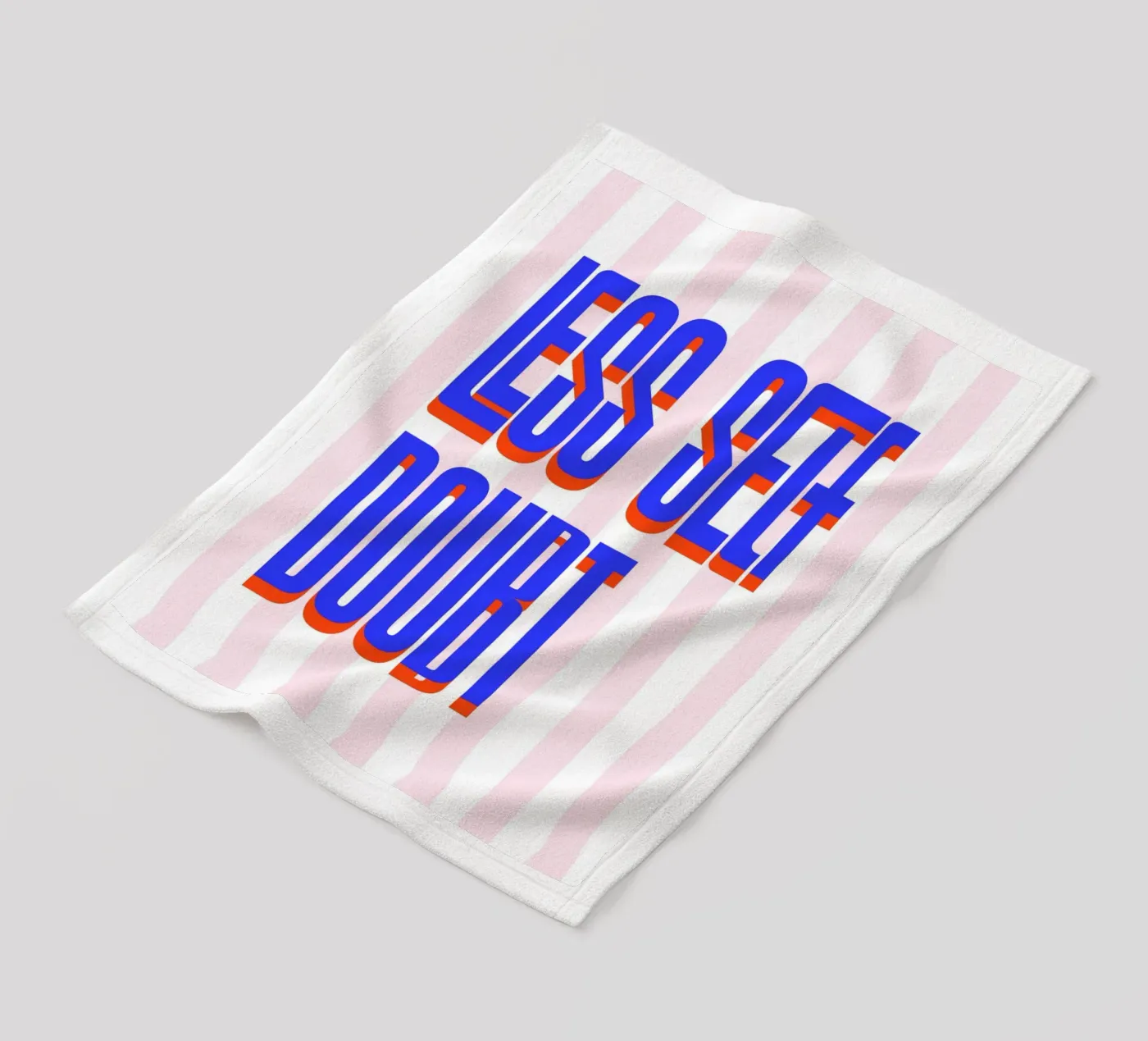 Less Self Doubt fleece blanket by fraeuleinvonfuchs