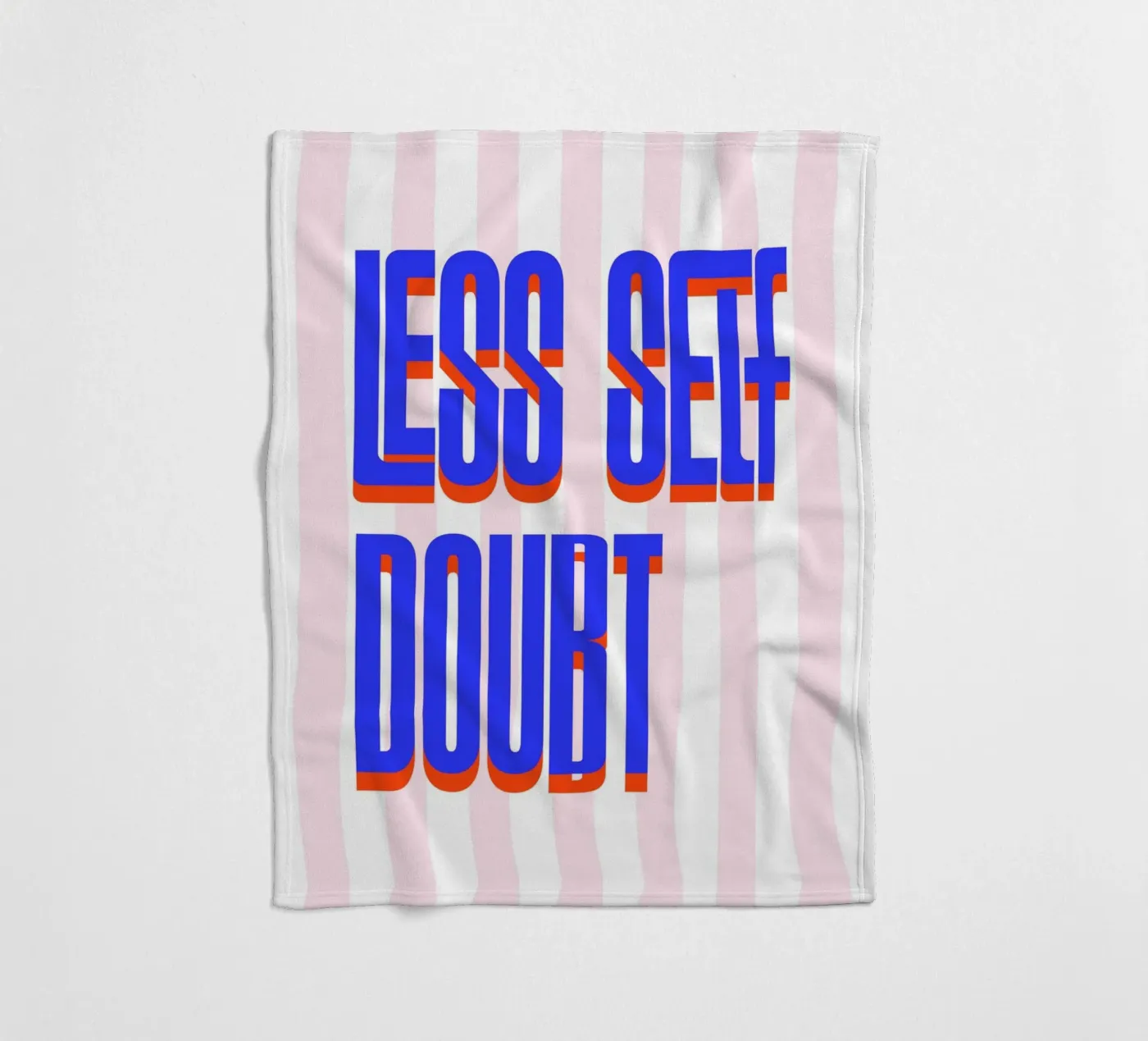 Less Self Doubt fleece blanket by fraeuleinvonfuchs
