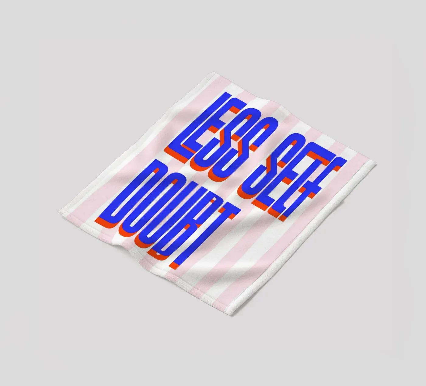 Less Self Doubt fleece blanket by fraeuleinvonfuchs