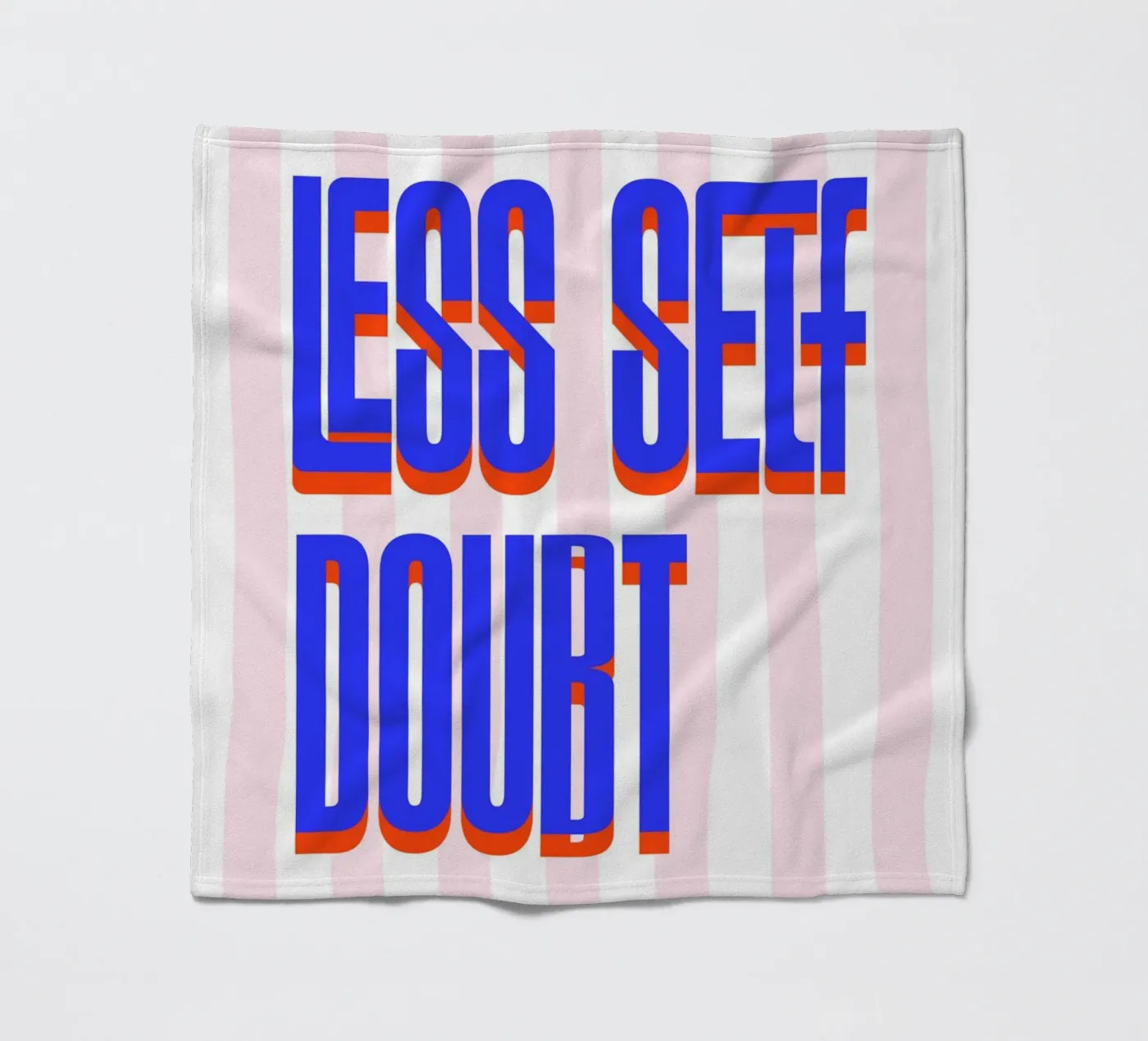 Less Self Doubt fleece blanket by fraeuleinvonfuchs