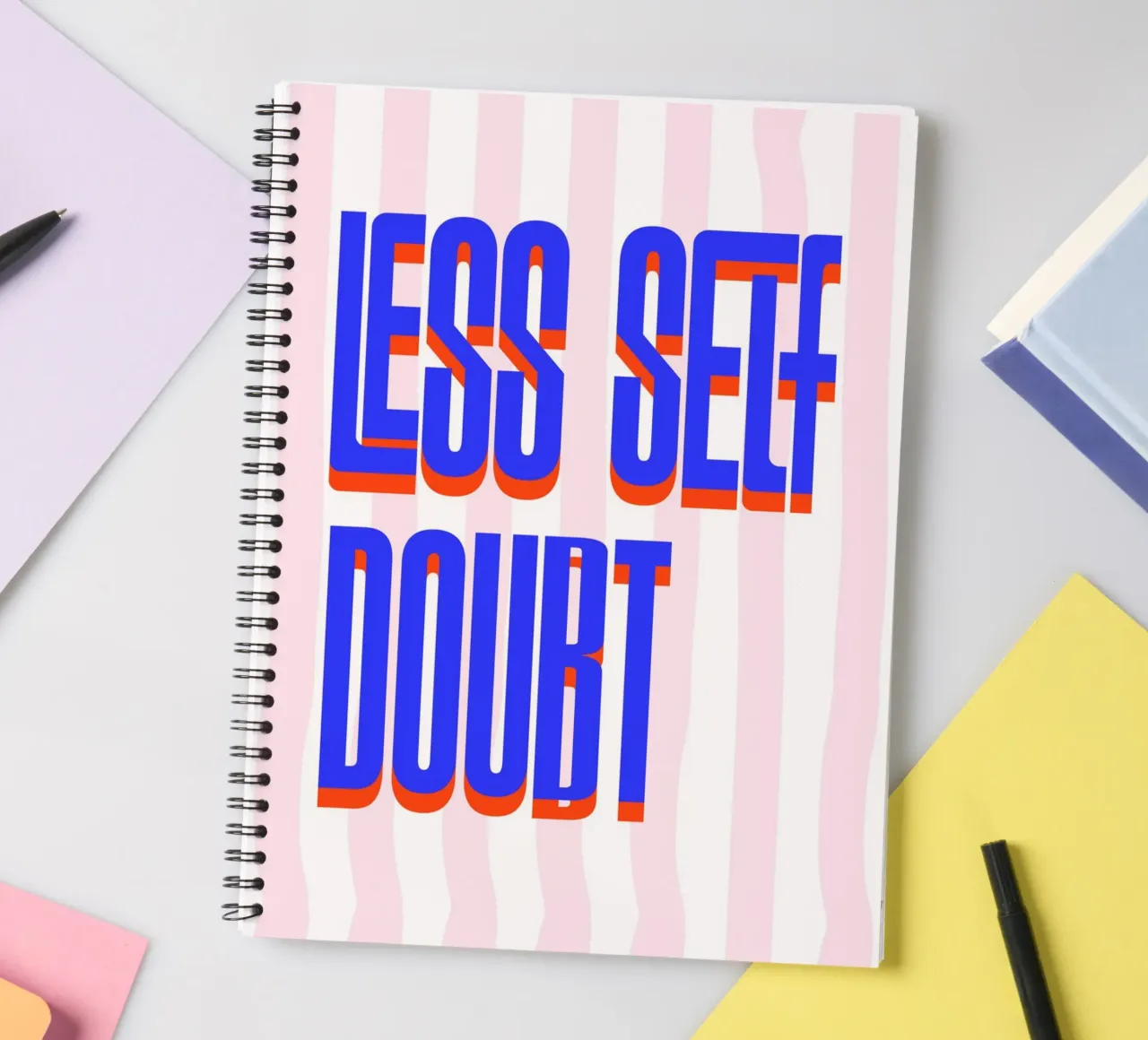Less Self Doubt diario ad anelli da fraeuleinvonfuchs