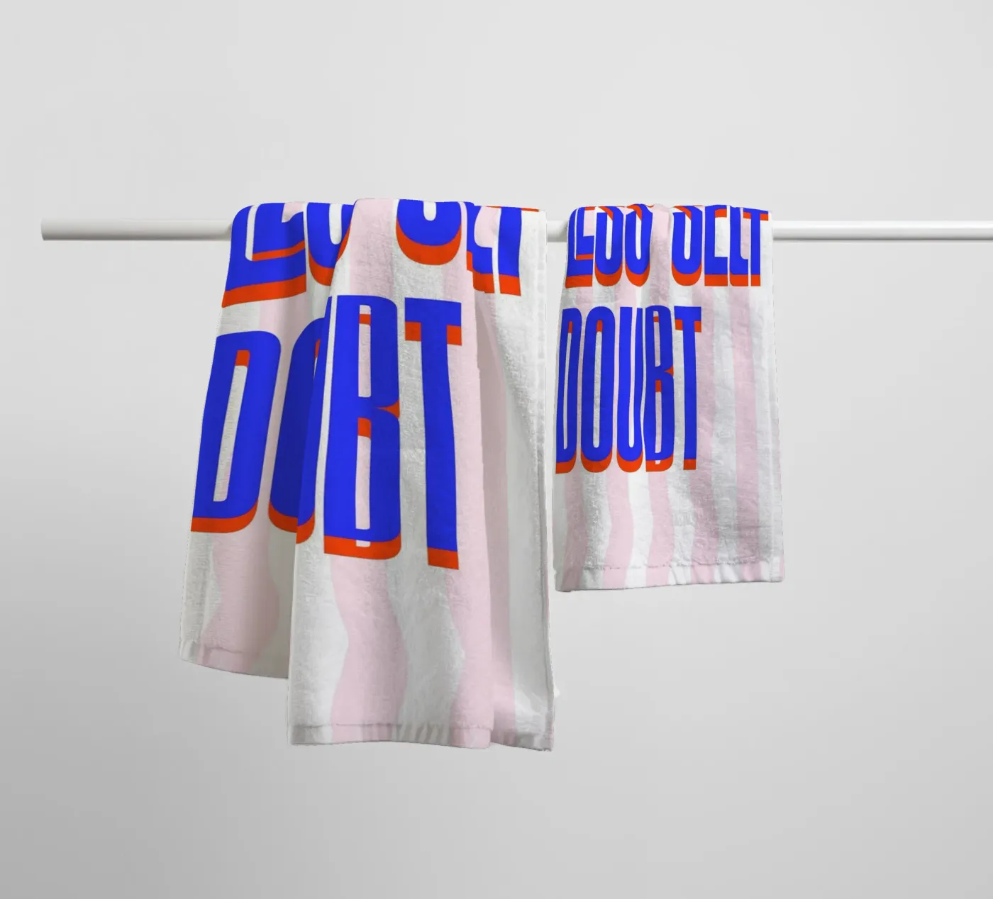 Less Self Doubt towel by fraeuleinvonfuchs