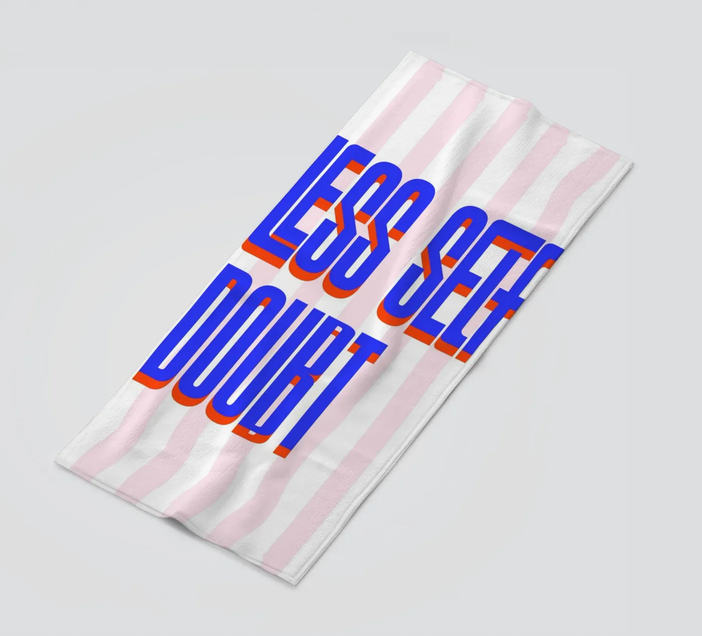 Less Self Doubt beach towel by fraeuleinvonfuchs