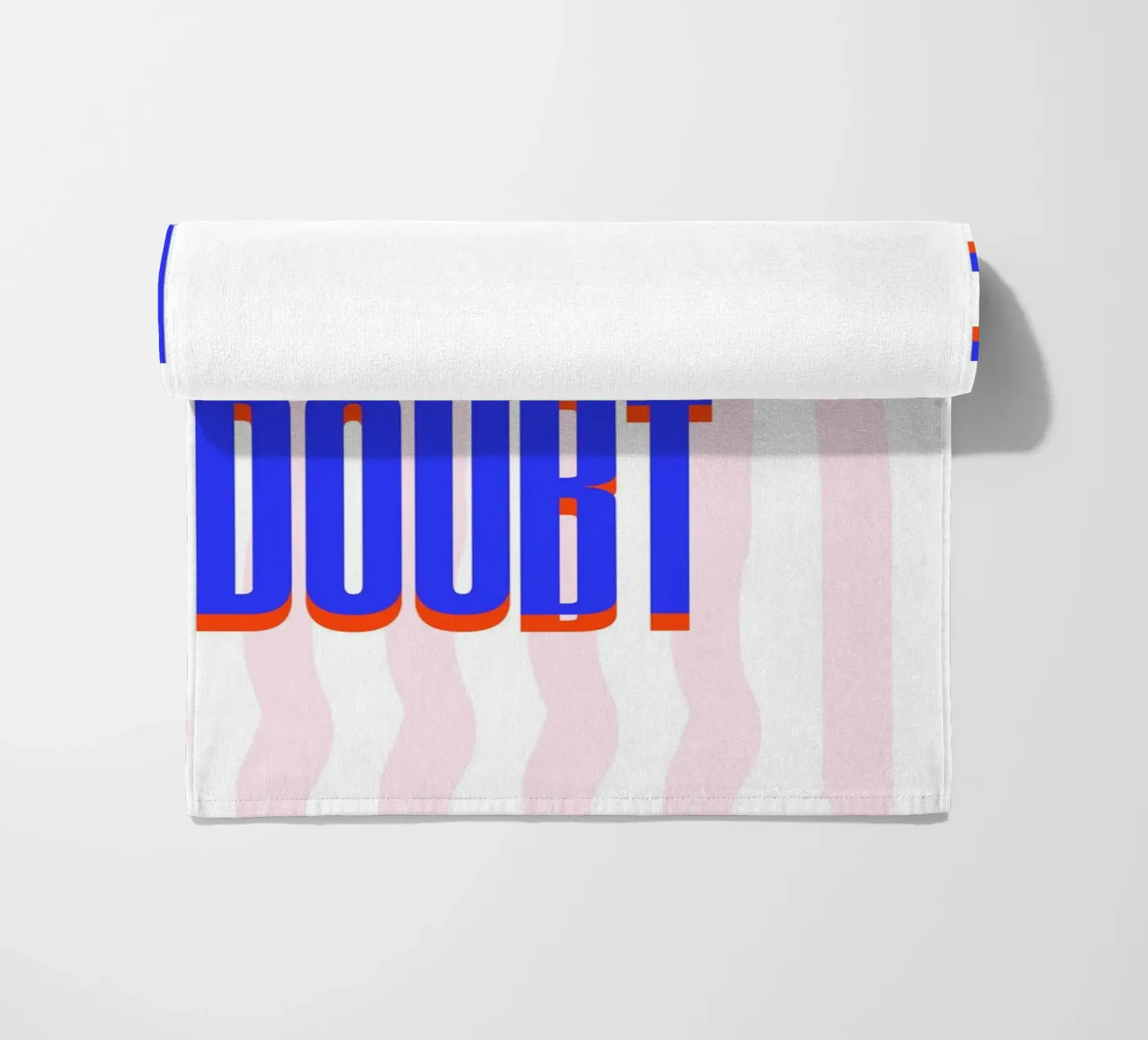 Less Self Doubt beach towel by fraeuleinvonfuchs
