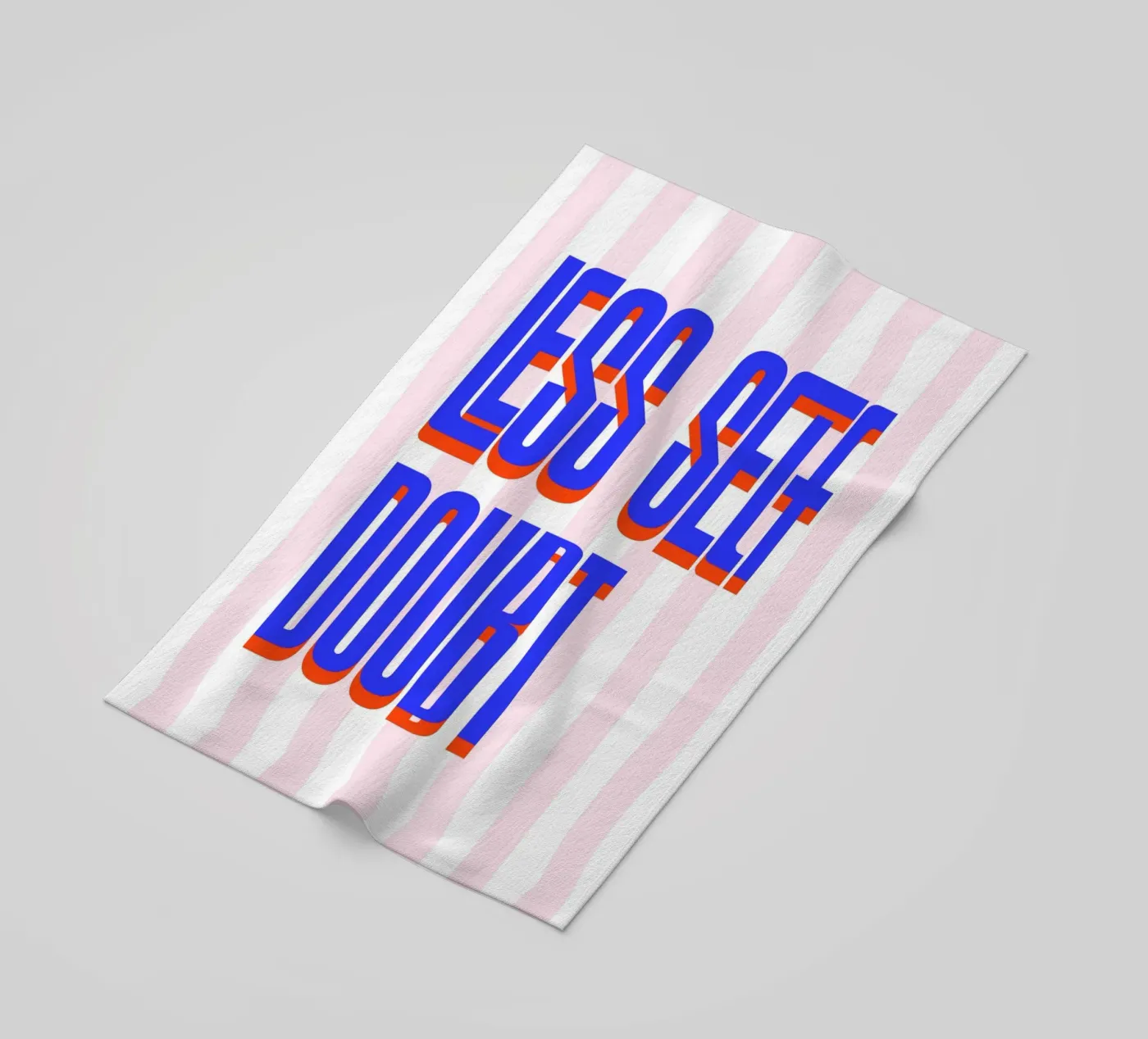Less Self Doubt beach towel by fraeuleinvonfuchs
