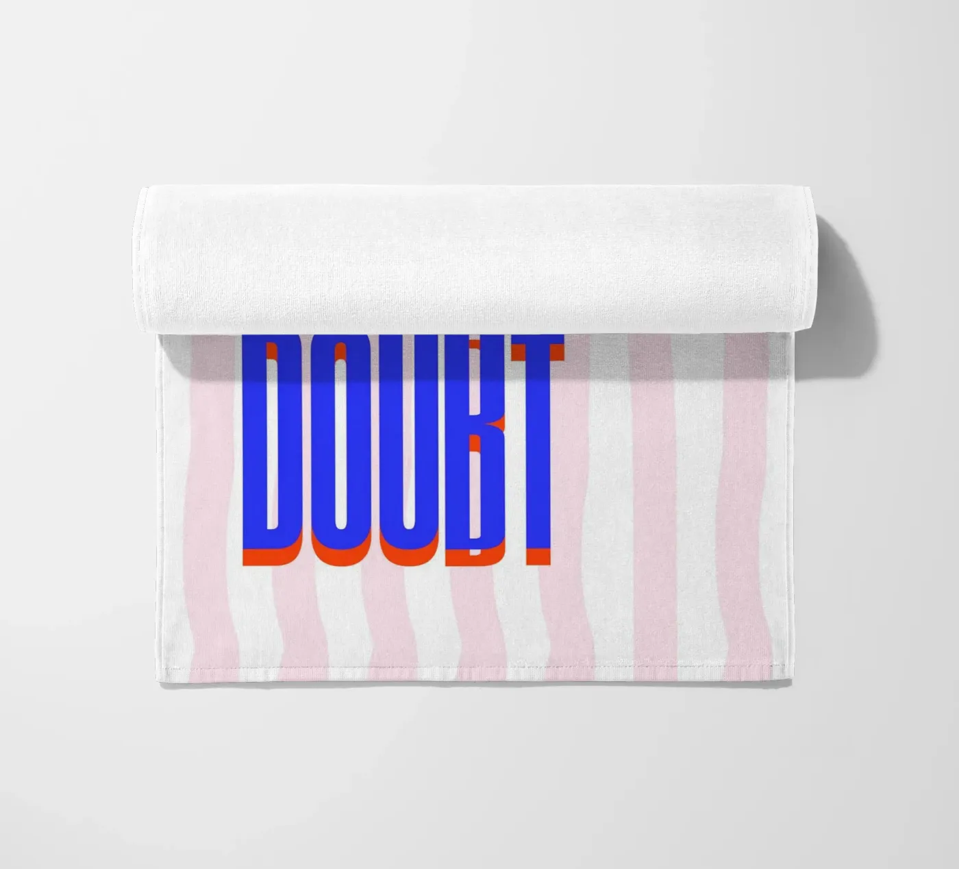 Less Self Doubt beach towel by fraeuleinvonfuchs