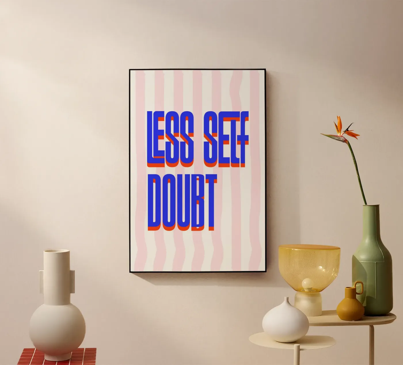 Less Self Doubt acrylic glass by fraeuleinvonfuchs