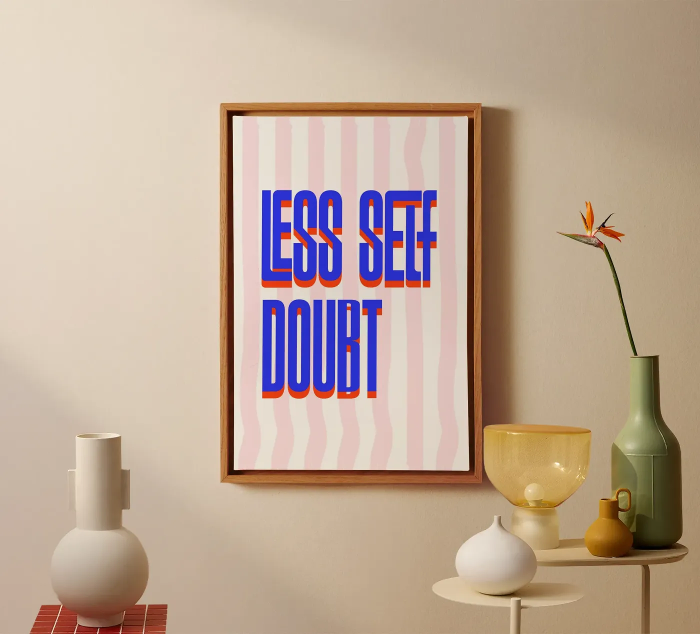 Less Self Doubt canvas by fraeuleinvonfuchs