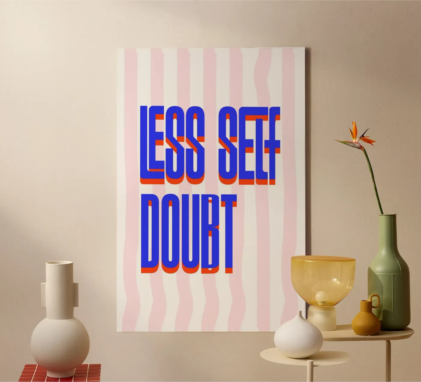 Less Self Doubt canvas by fraeuleinvonfuchs