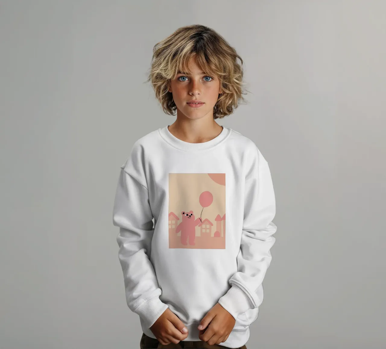 Gli orsi giocano con i palloncini felpa bambino da TRENDY POSTER SHOP
