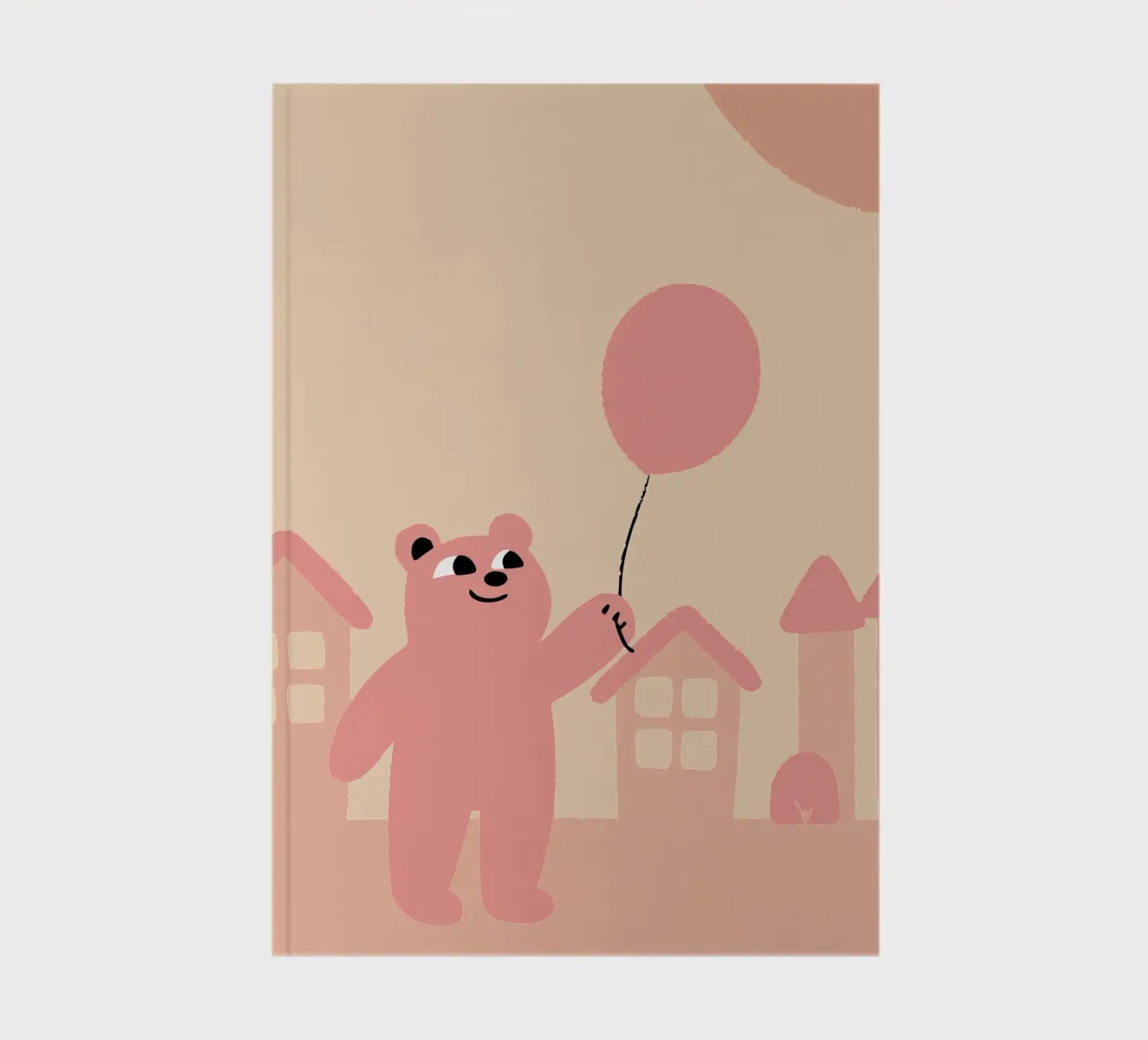 Bears Play with Balloons notebook by TRENDY POSTER SHOP