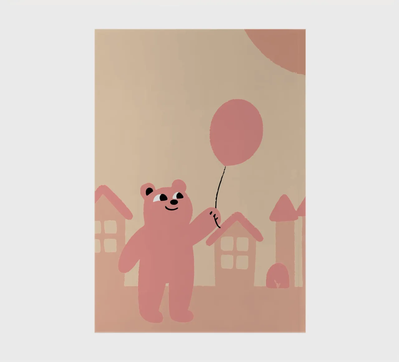 Bears Play with Balloons notebook by TRENDY POSTER SHOP
