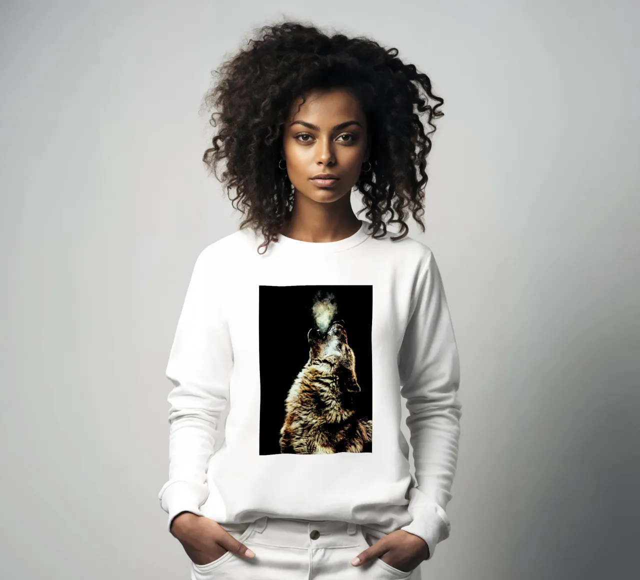 Howling Wolf felpa da Wouter Rikken