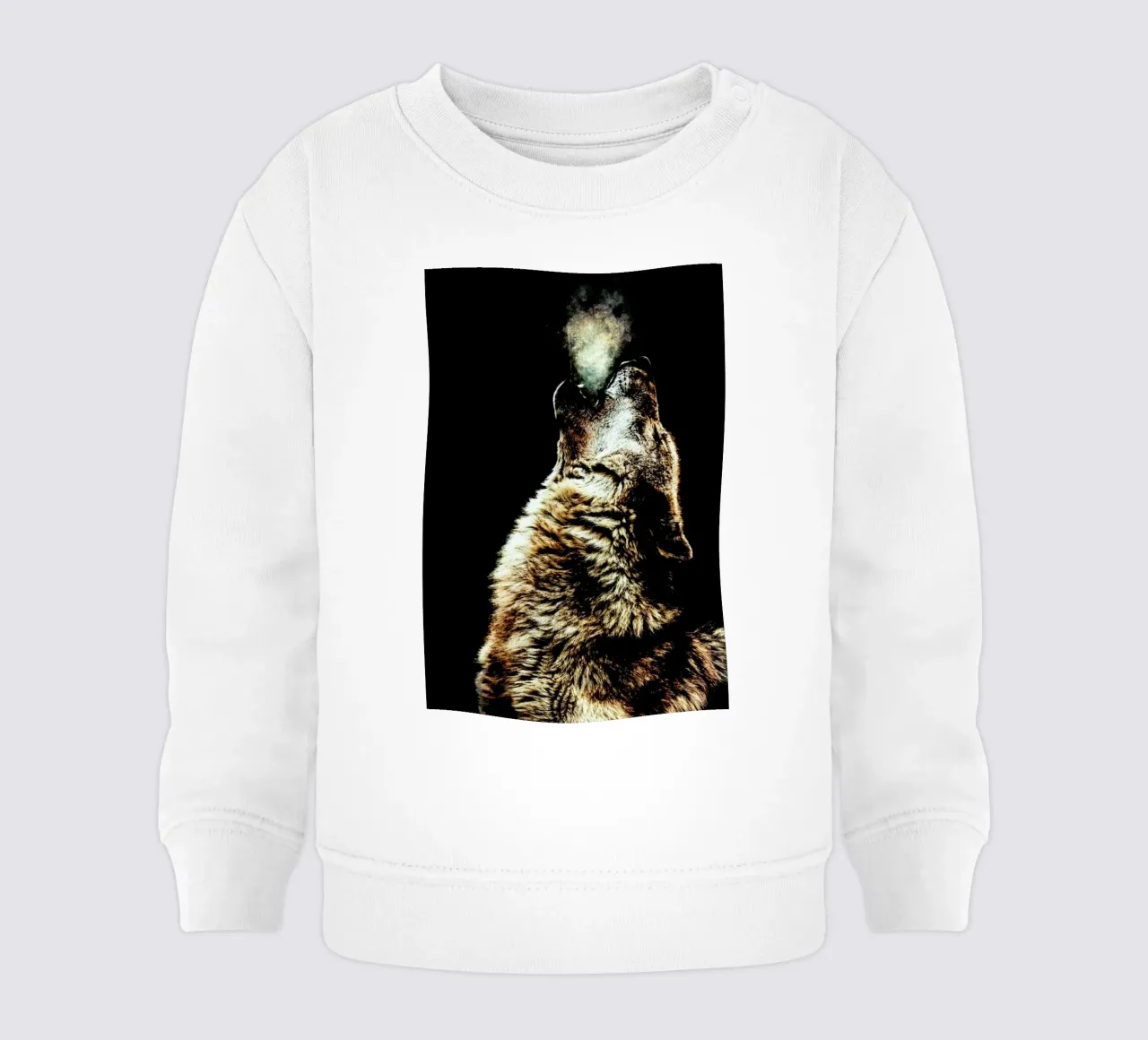 Howling Wolf felpa neonato da Wouter Rikken