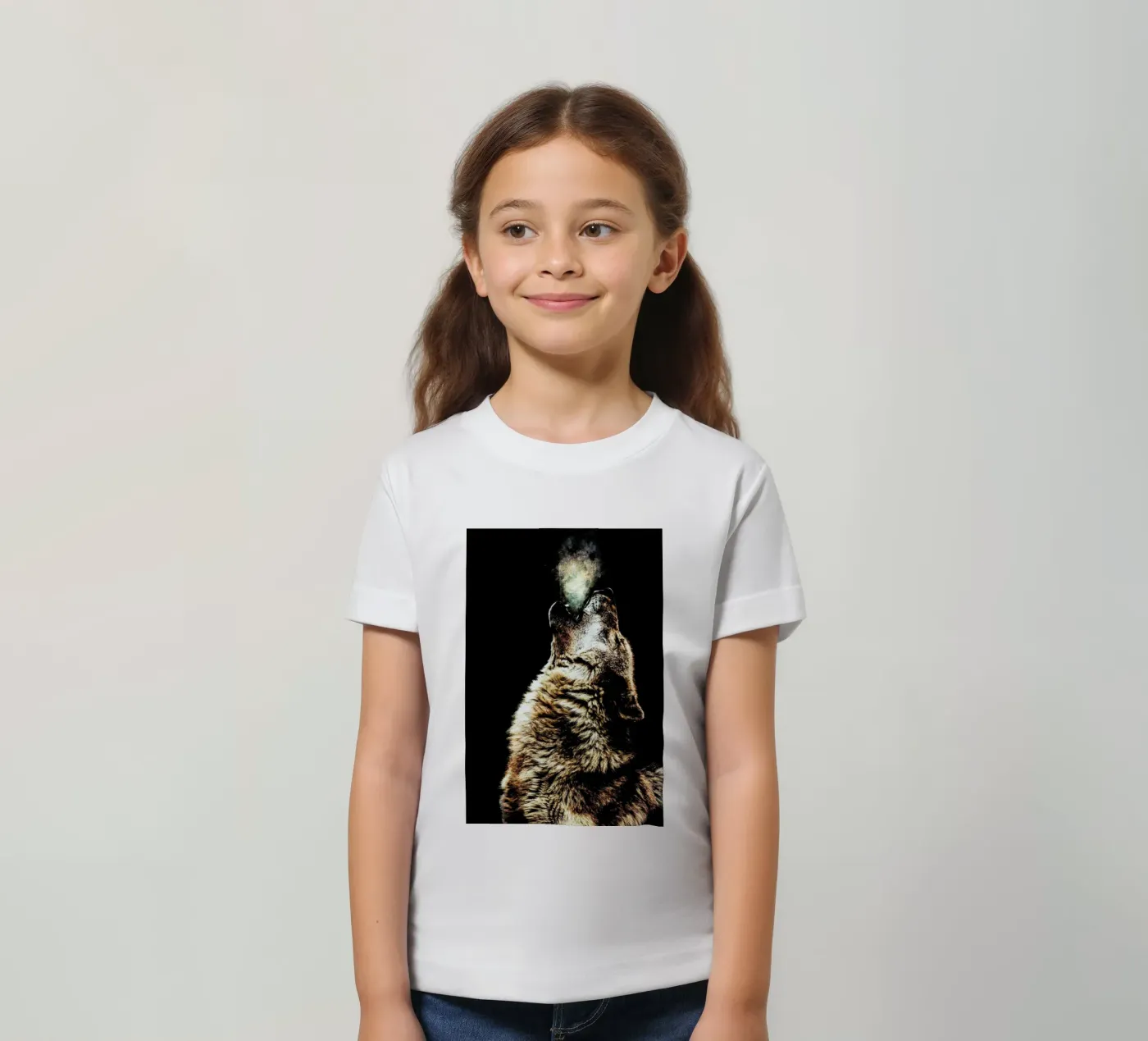 Howling Wolf t-shirt bambini da Wouter Rikken