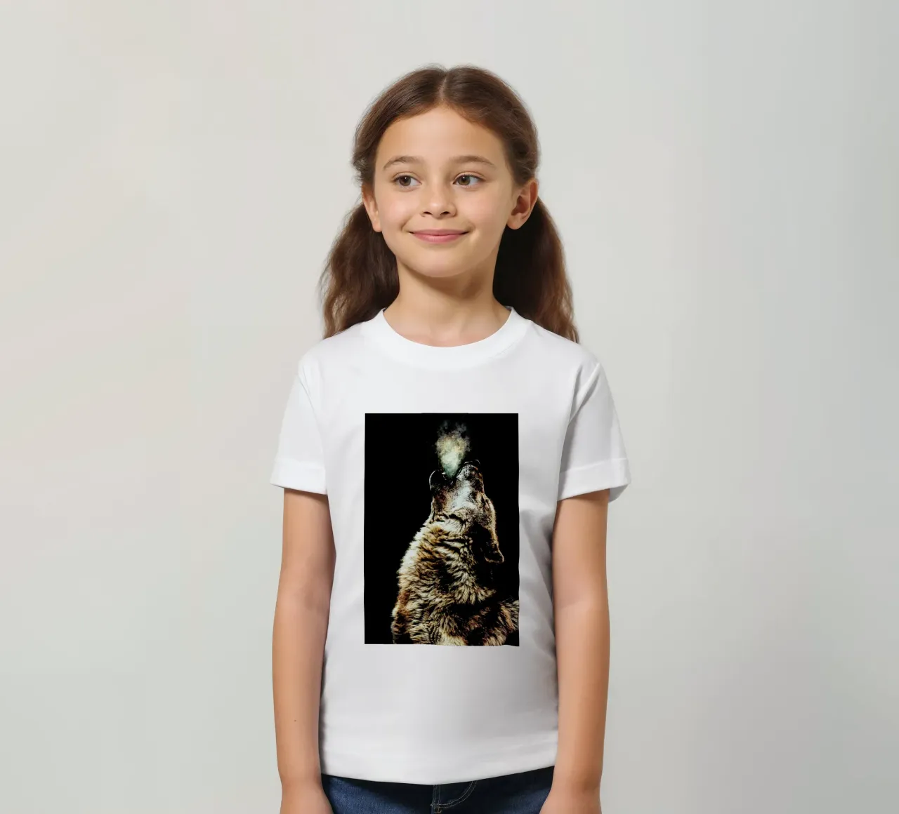 Howling Wolf t-shirt bambini da Wouter Rikken