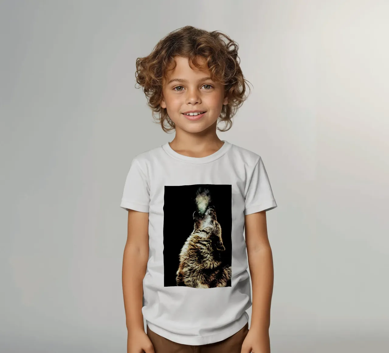 Howling Wolf t-shirt bambini da Wouter Rikken