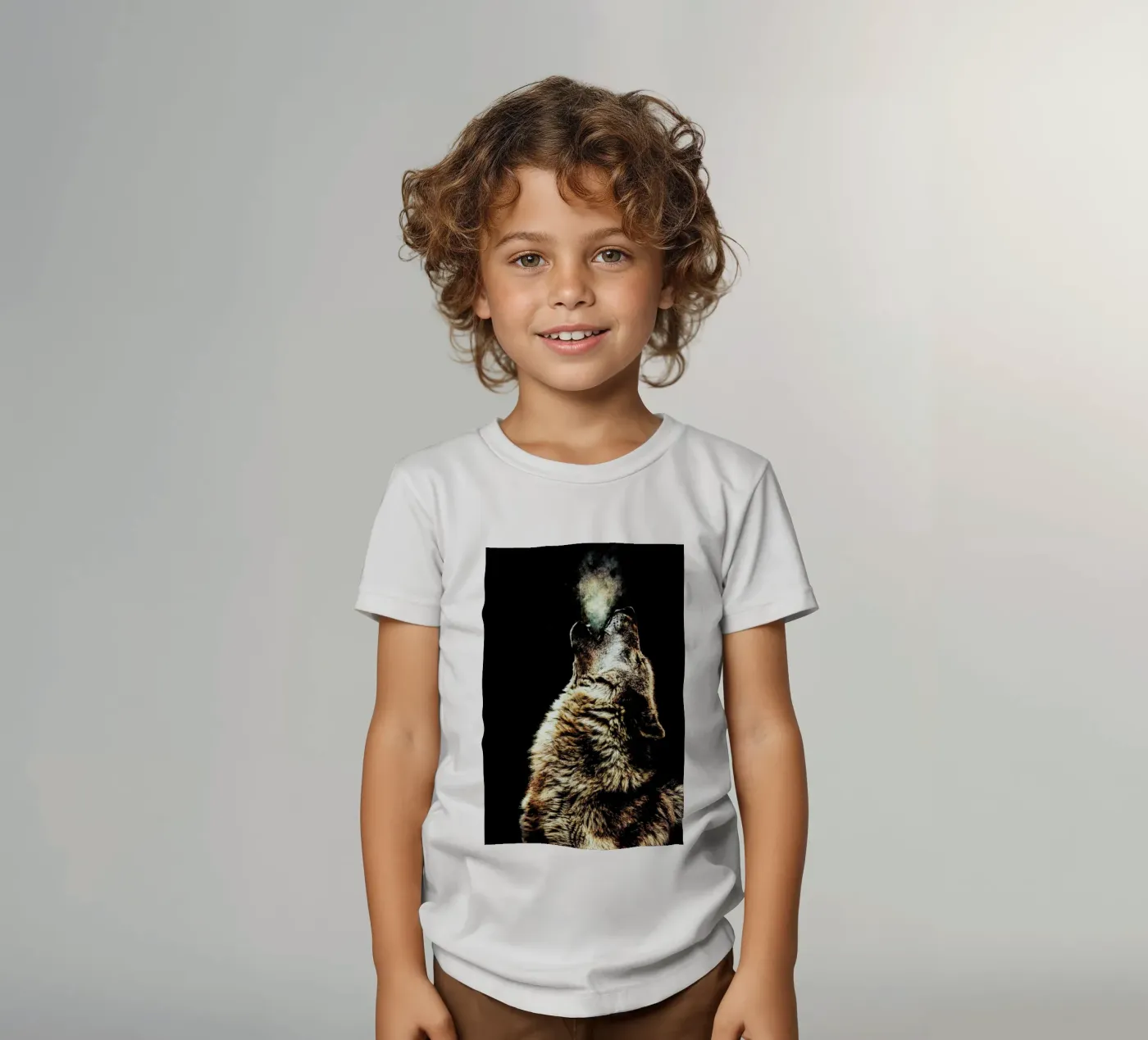 Howling Wolf t-shirt bambini da Wouter Rikken