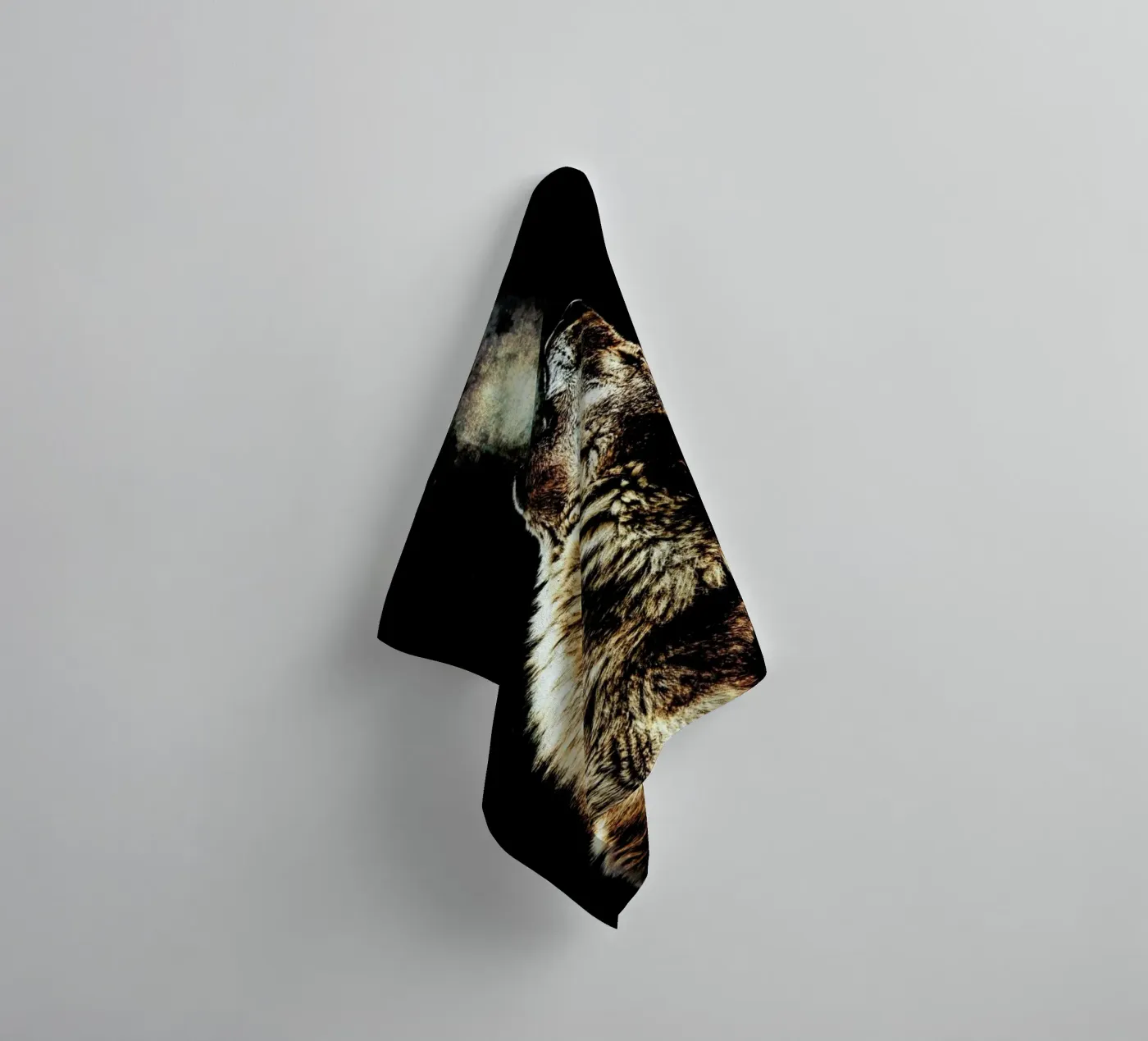 Howling Wolf towel by Wouter Rikken