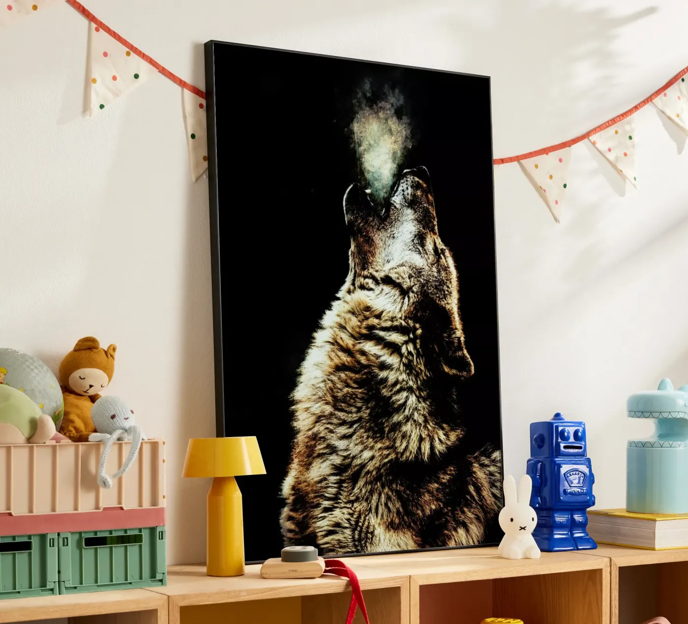 Howling Wolf alluminio dibond da Wouter Rikken