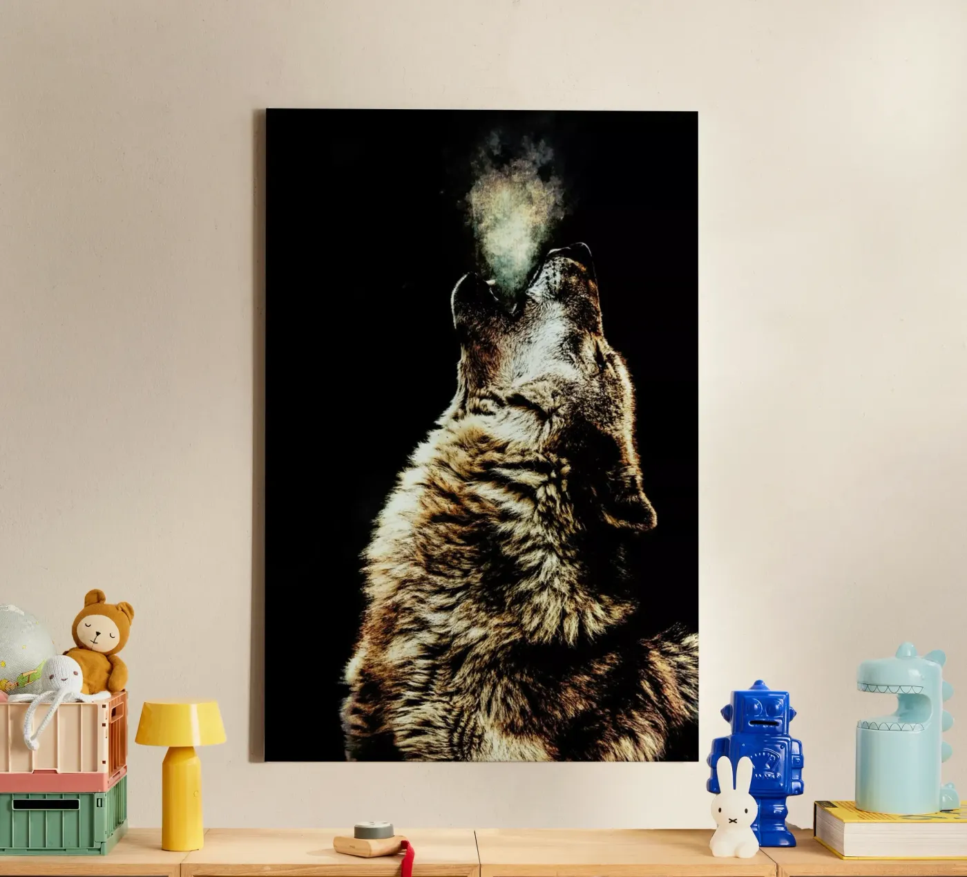 Howling Wolf canvas by Wouter Rikken