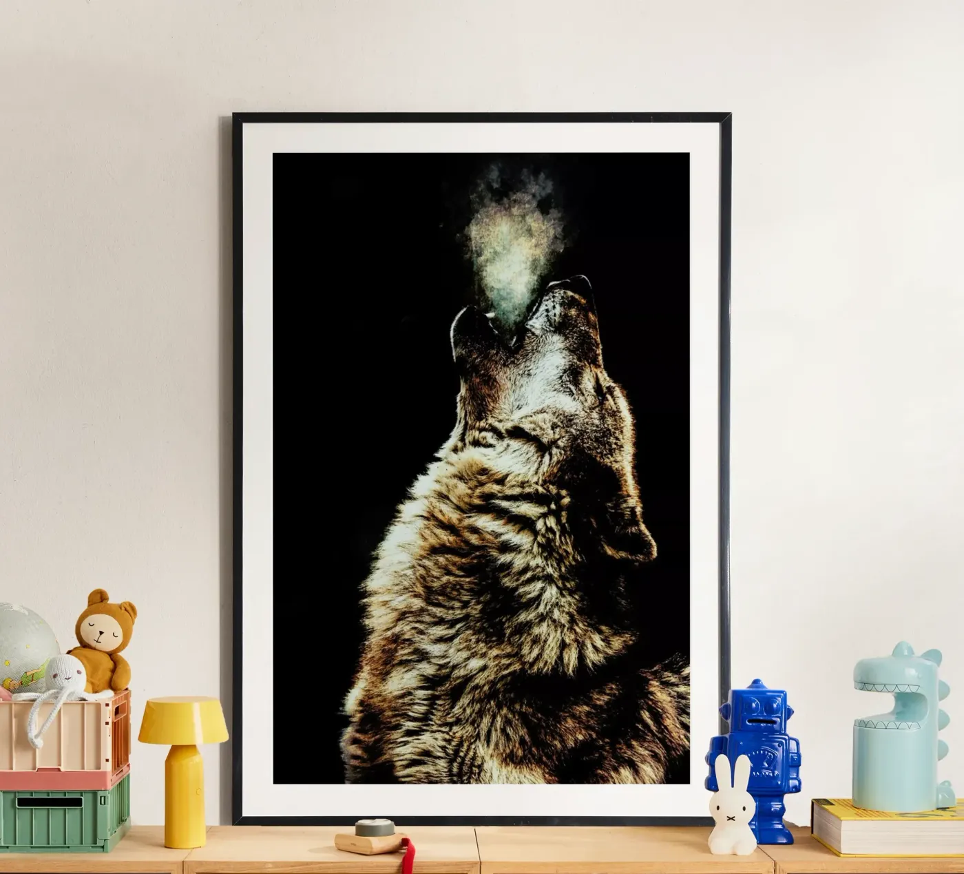 Howling Wolf poster van Wouter Rikken