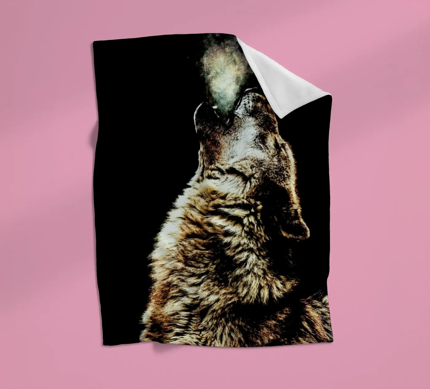 Howling Wolf fleecedeken van Wouter Rikken