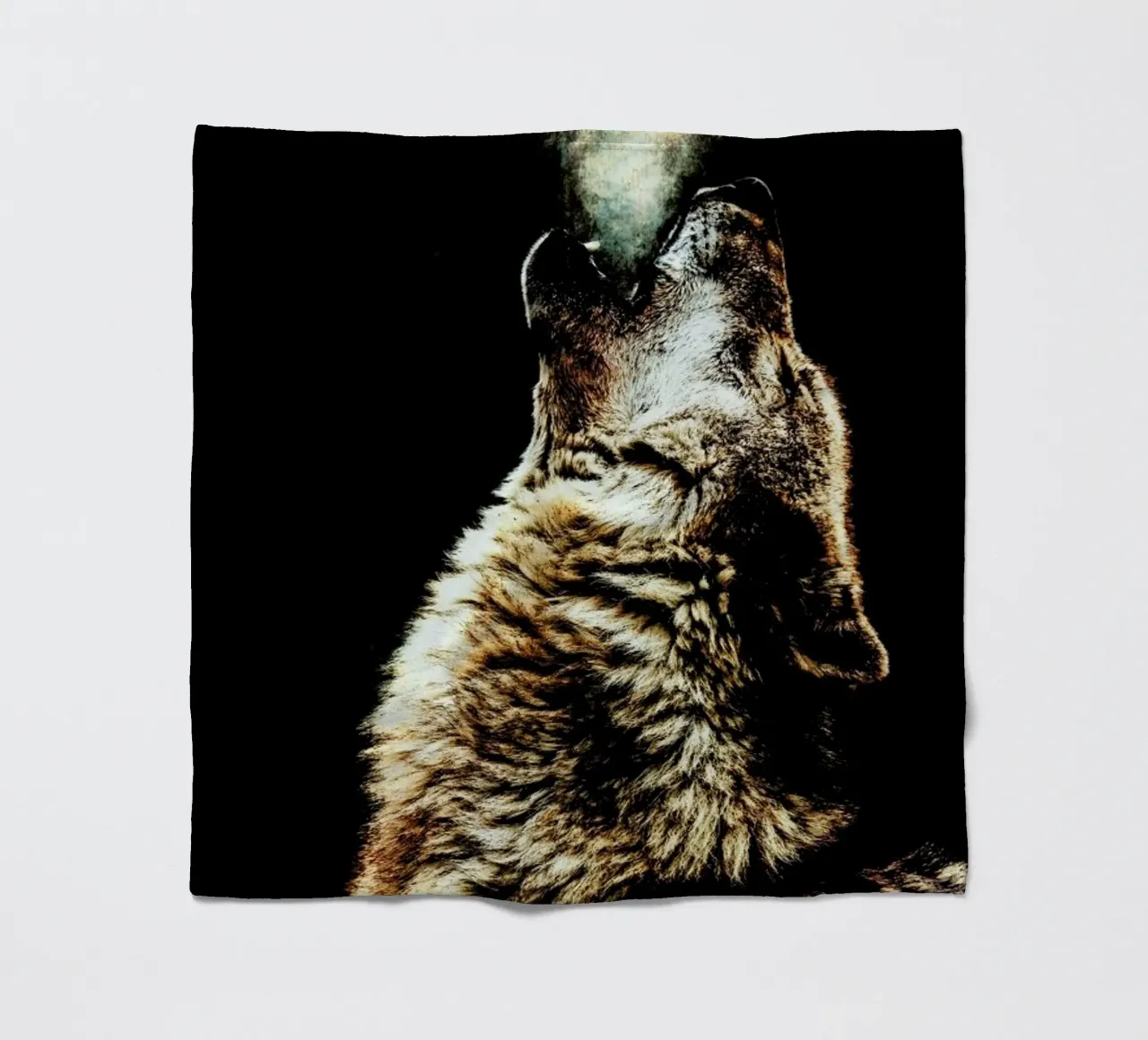 Howling Wolf Fleecedecke von Wouter Rikken