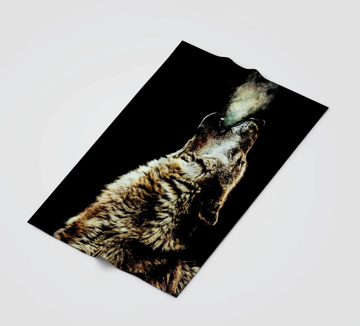 Howling Wolf fleecedeken van Wouter Rikken