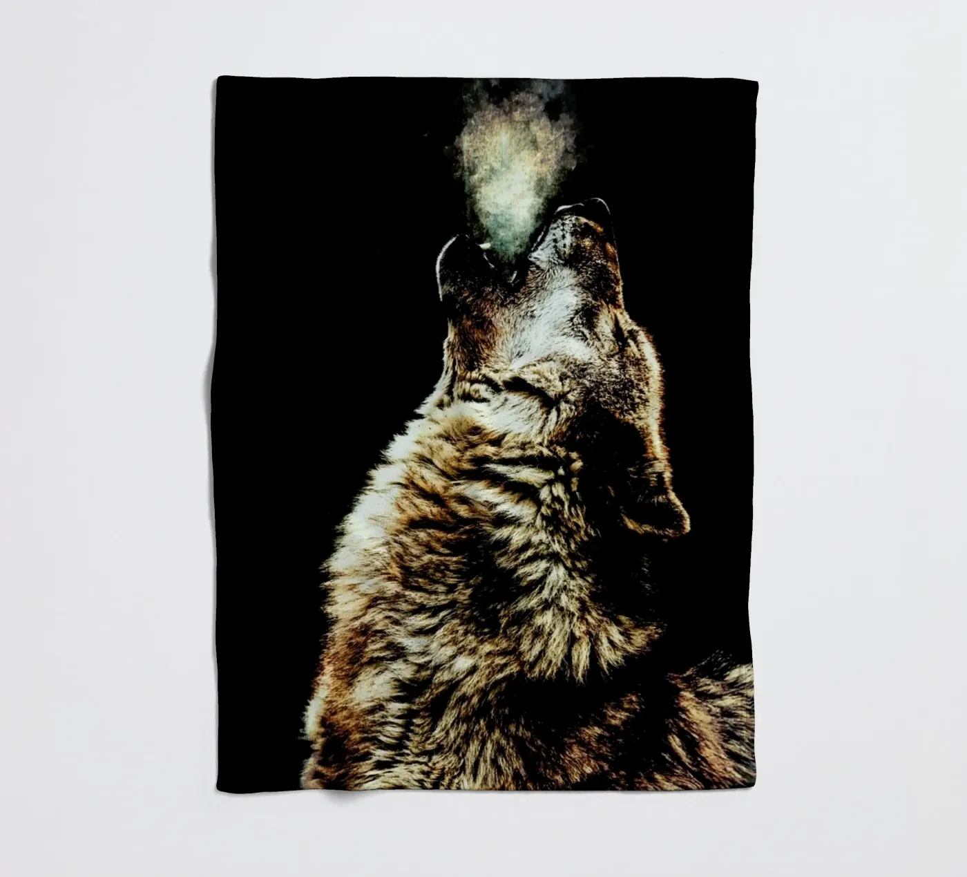 Howling Wolf fleecedeken van Wouter Rikken