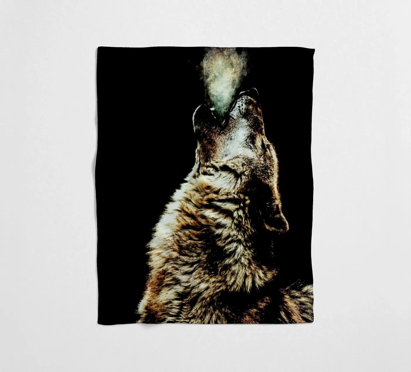 Howling Wolf fleecedeken van Wouter Rikken