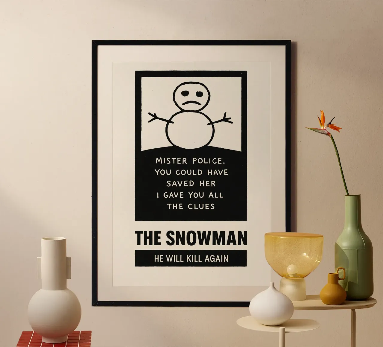 The Snowman Print carta hahnemühle da MoviesArt