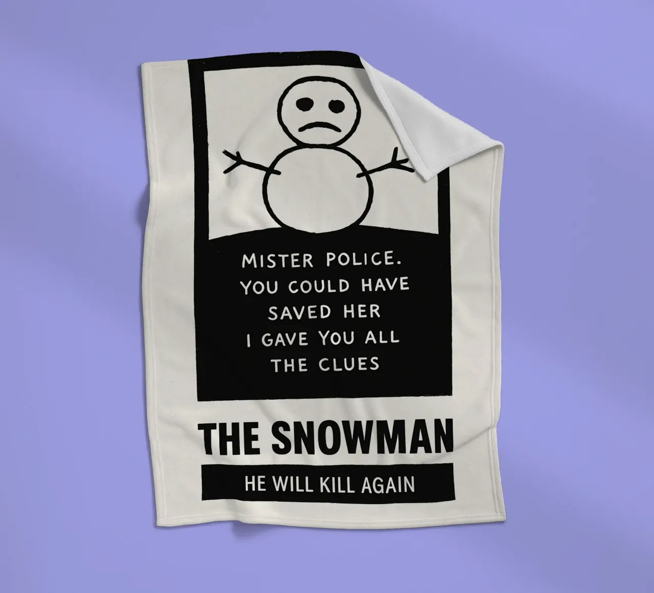 The Snowman Print coperta in pile da MoviesArt