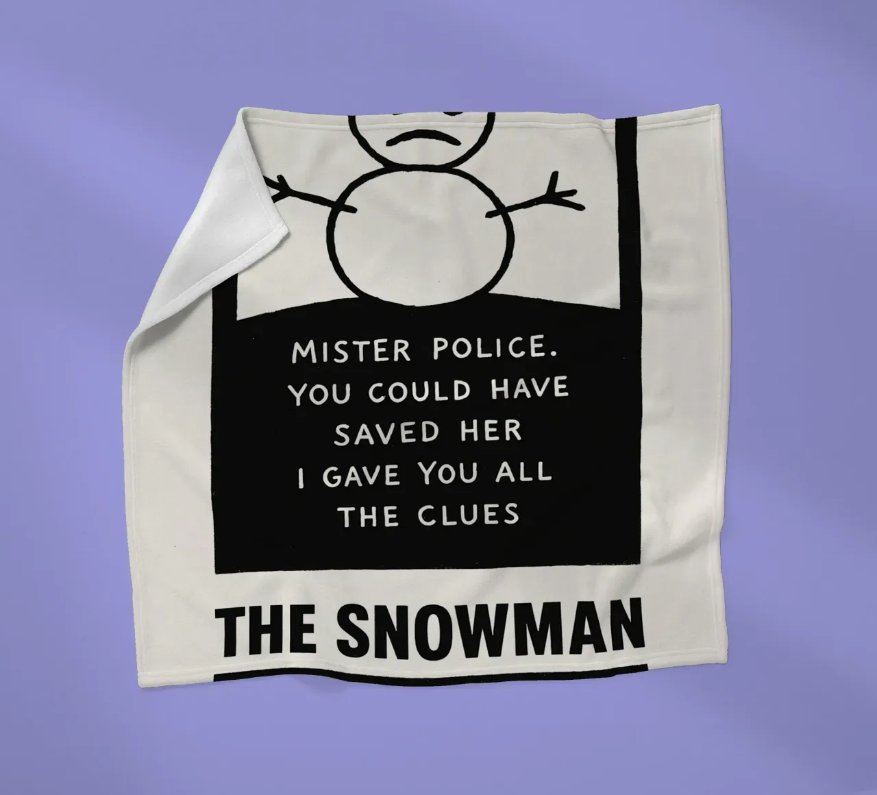 The Snowman Print coperta in pile da MoviesArt